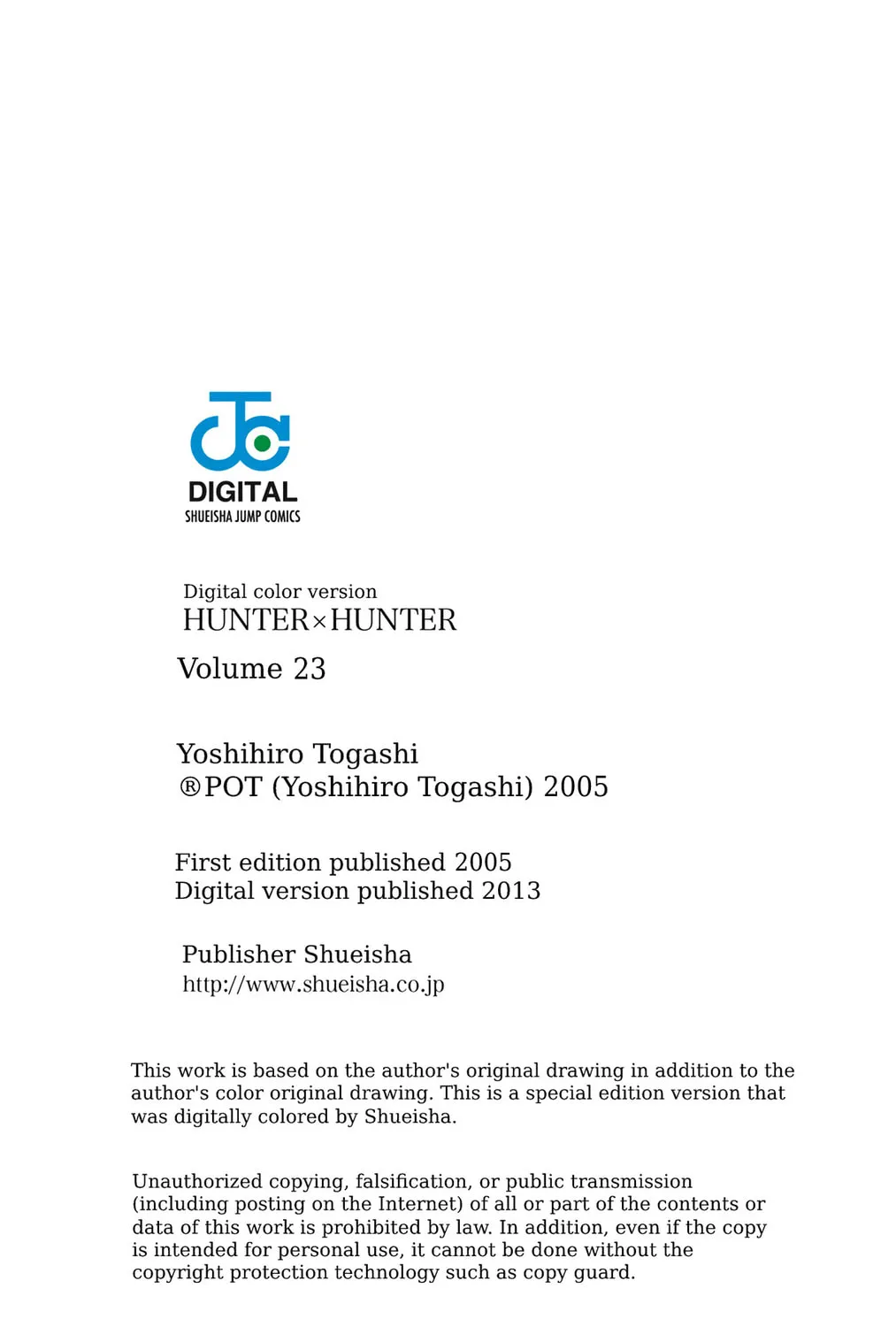 Hunter x Hunter Colored Manga