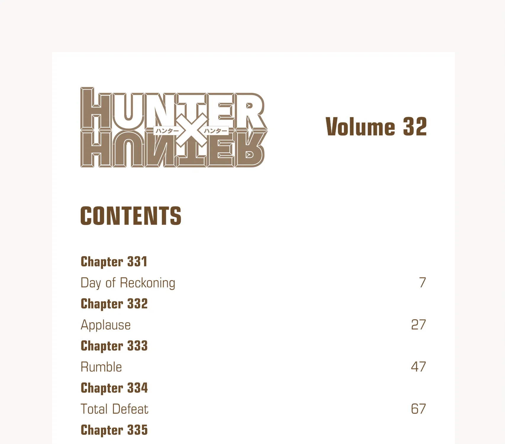 Hunter x Hunter Colored Manga