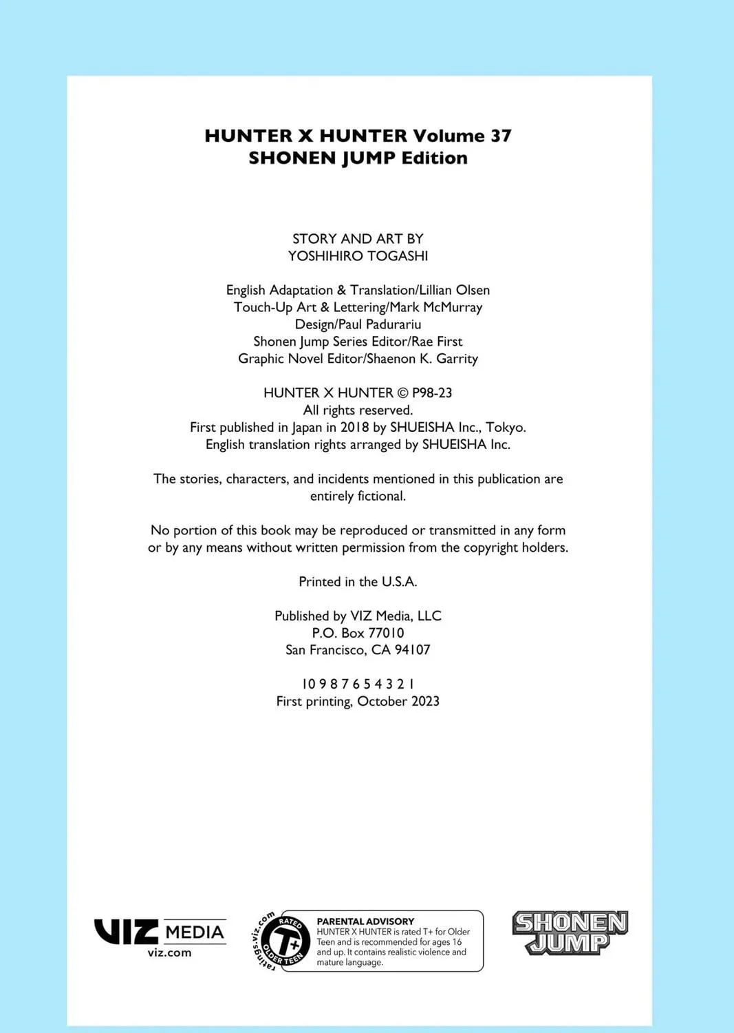 Hunter x Hunter Colored Manga