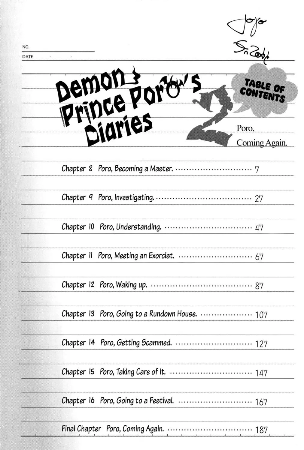 Demon Prince Poro's Diaries
