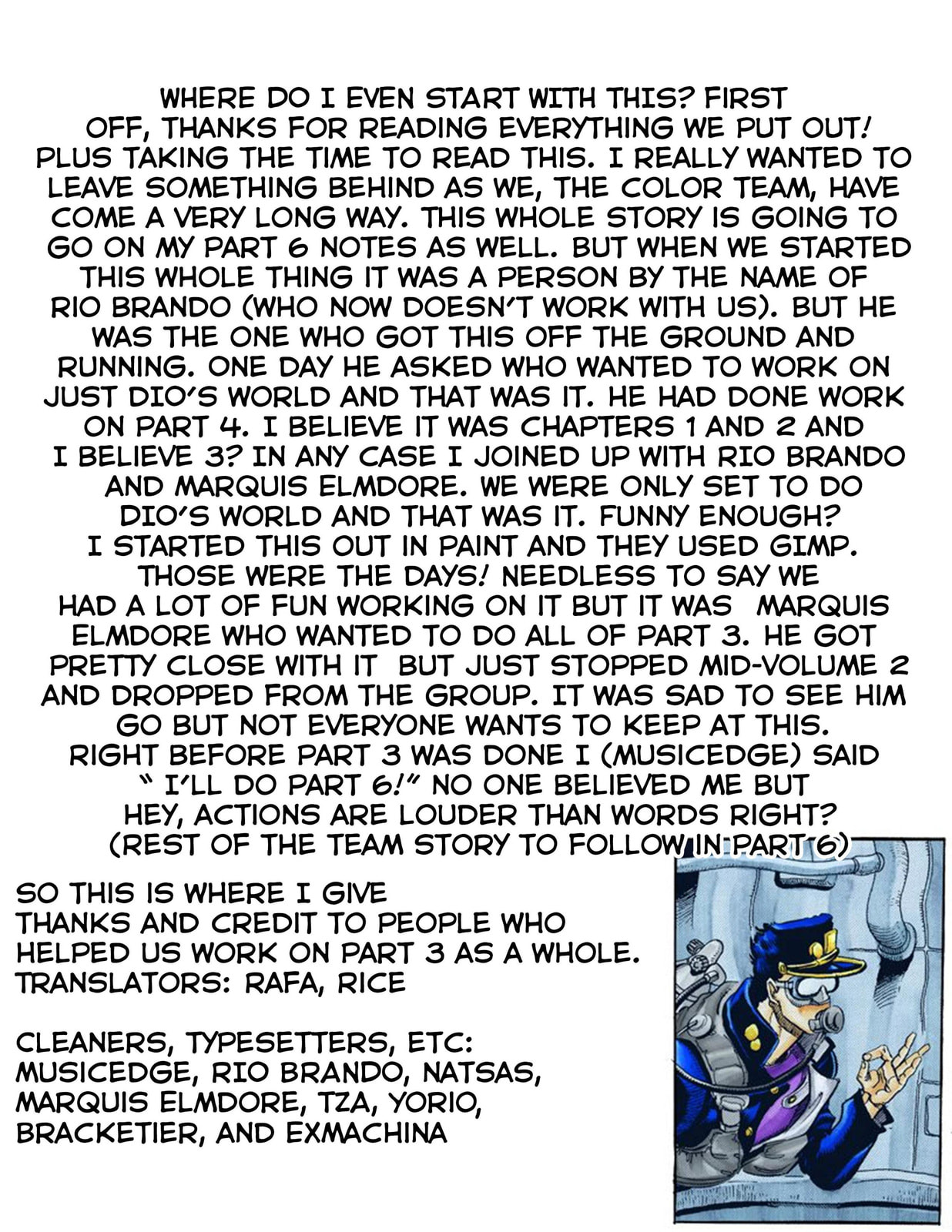 JoJo no Kimyou na Bouken Part 3: Stardust Crusaders Colored Manga