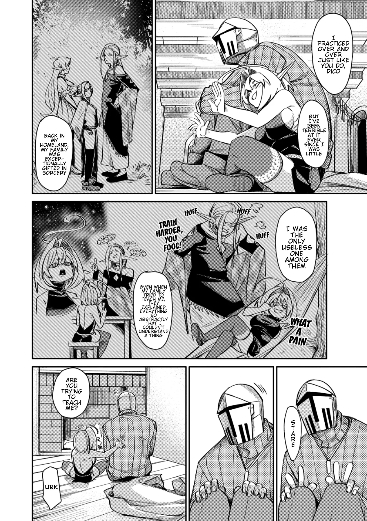 The Elf Picked Up a Heavy Knight. — Chapter 3 — Page 4