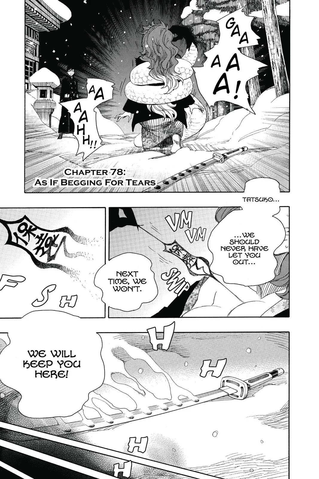 Blue Exorcist — Chapter 78 — Page 1
