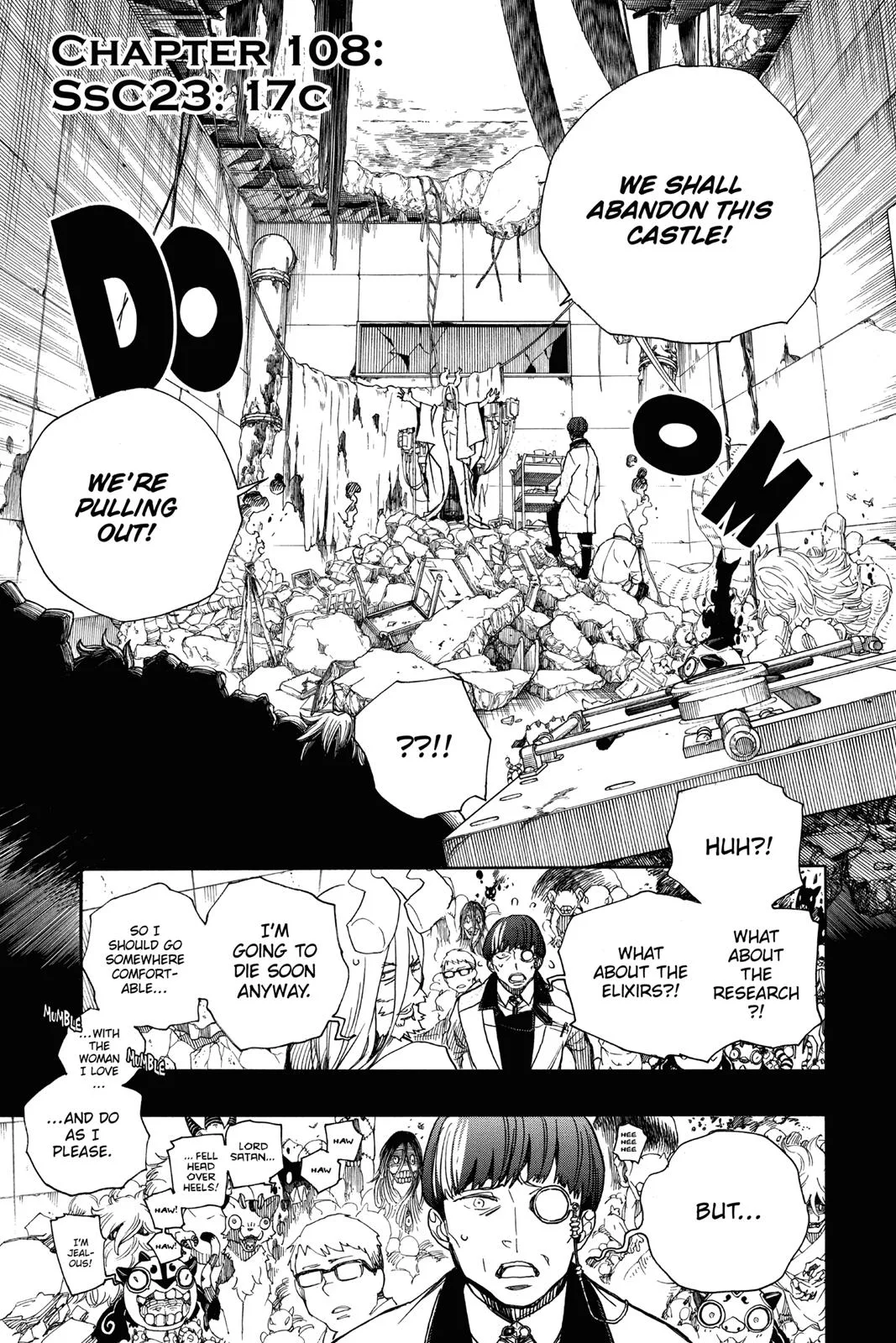 Blue Exorcist — Chapter 108 — Page 1