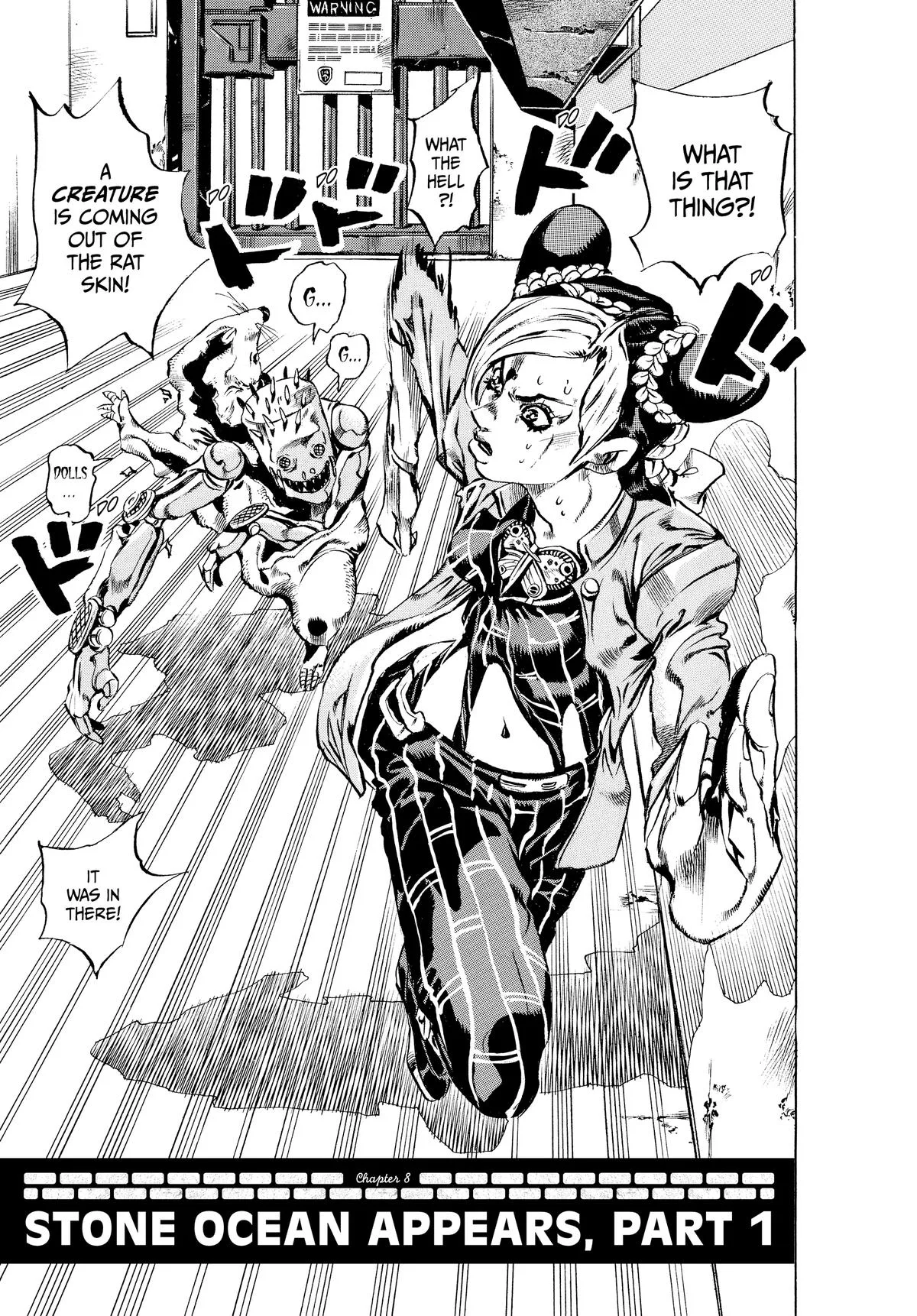 JoJo's Bizarre Adventure - Part 6 - Stone Ocean — Chapter 8 — Page 1