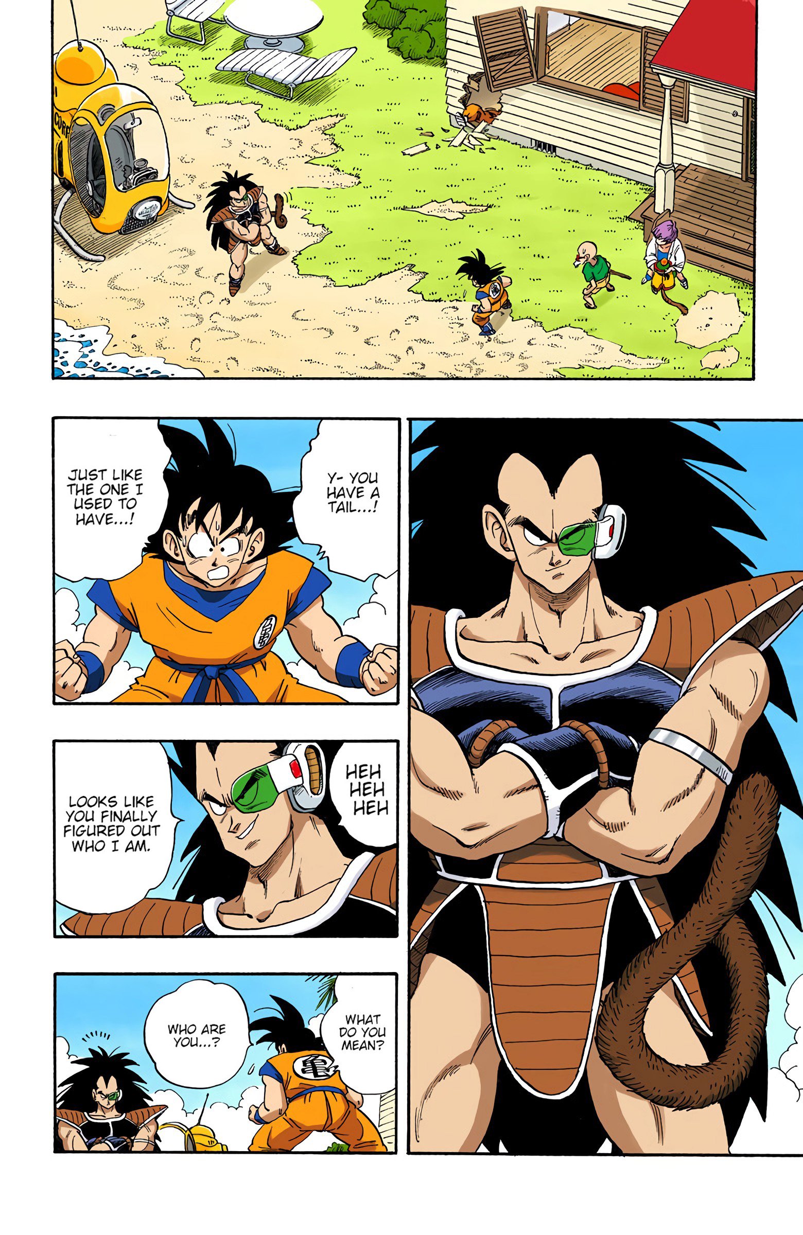 DBZ Saiyan Saga Colored Manga