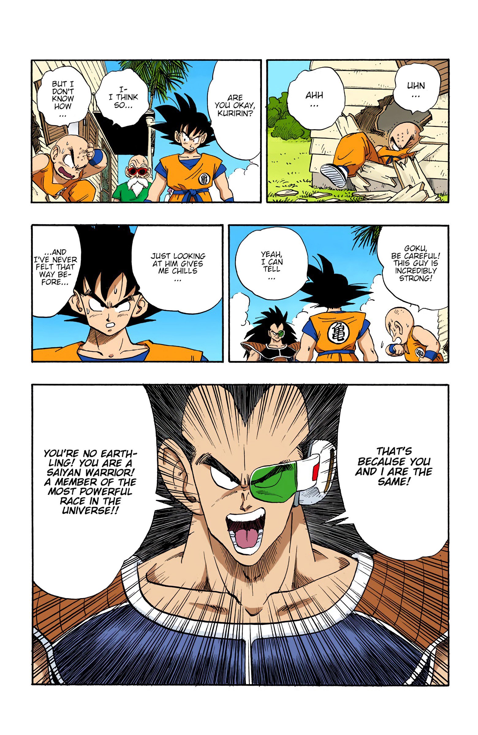 DBZ Saiyan Saga Colored Manga