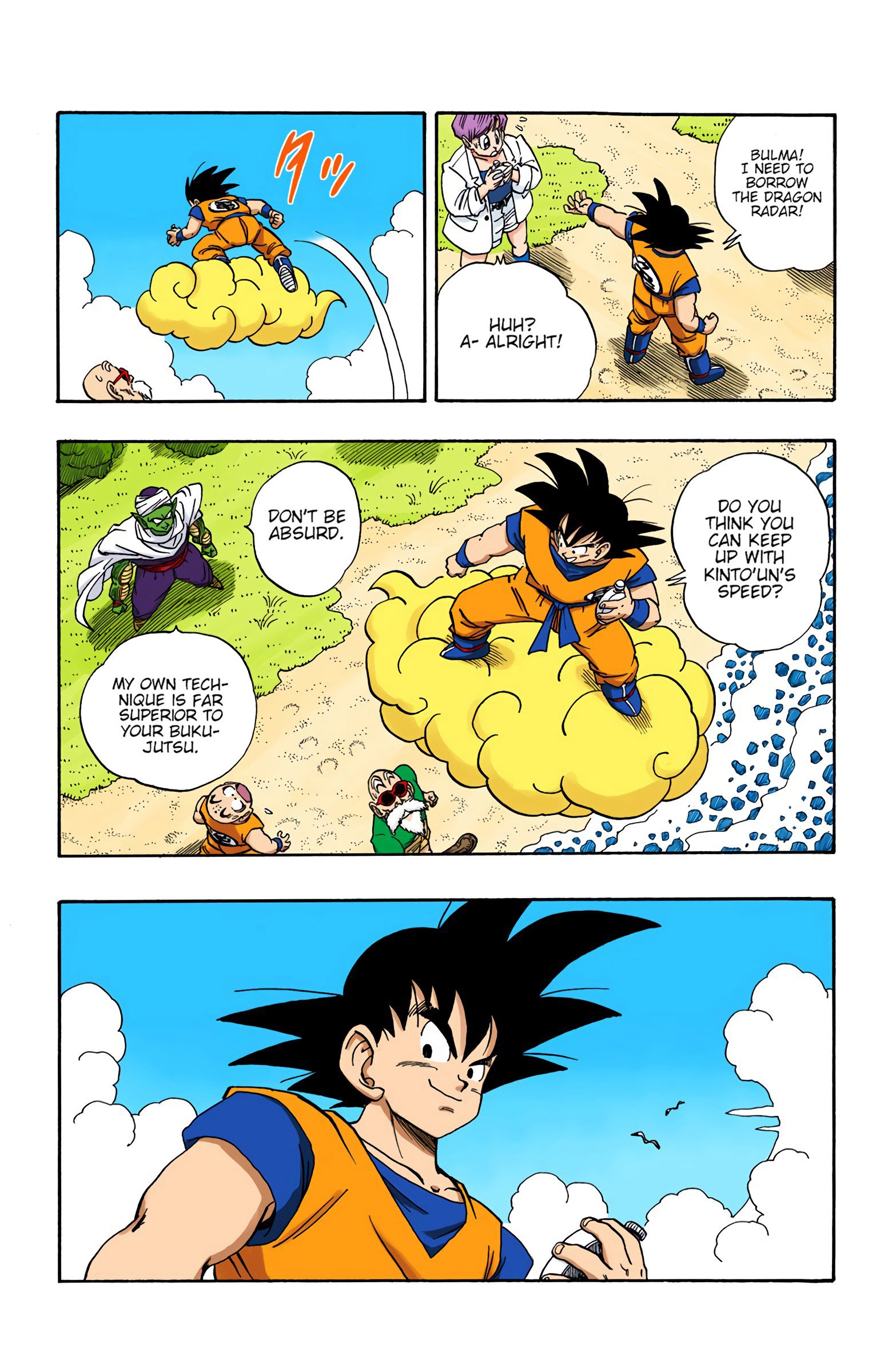 DBZ Saiyan Saga Colored Manga