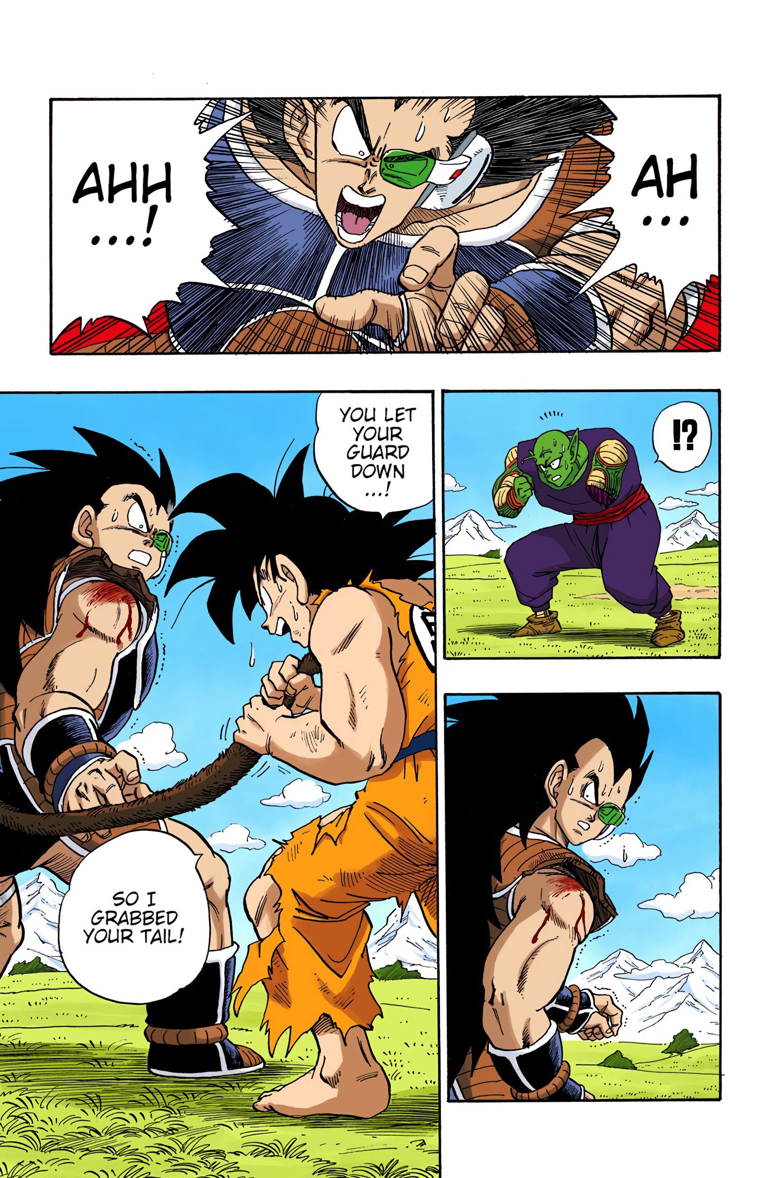 DBZ Saiyan Saga Colored Manga