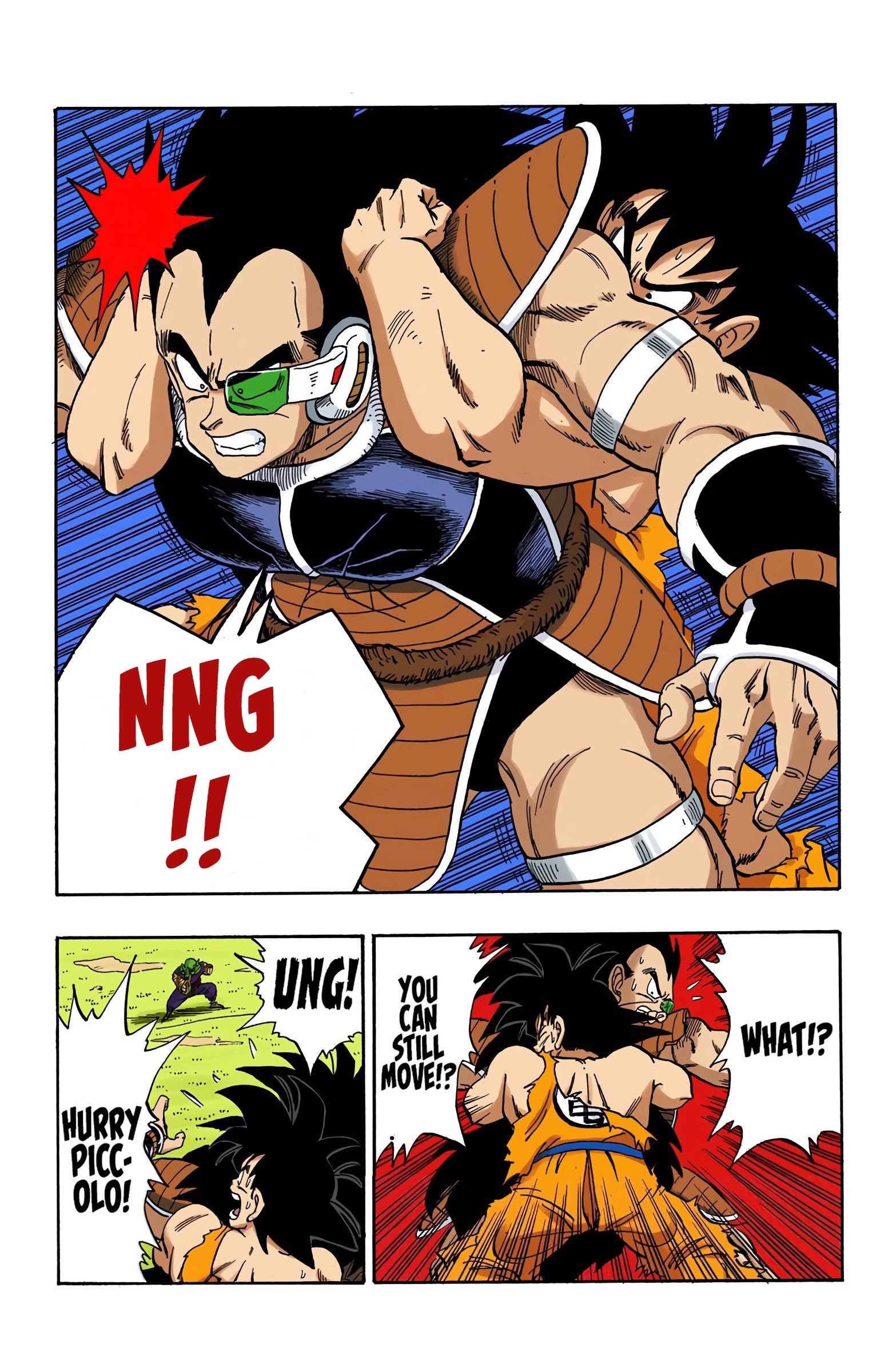 DBZ Saiyan Saga Colored Manga