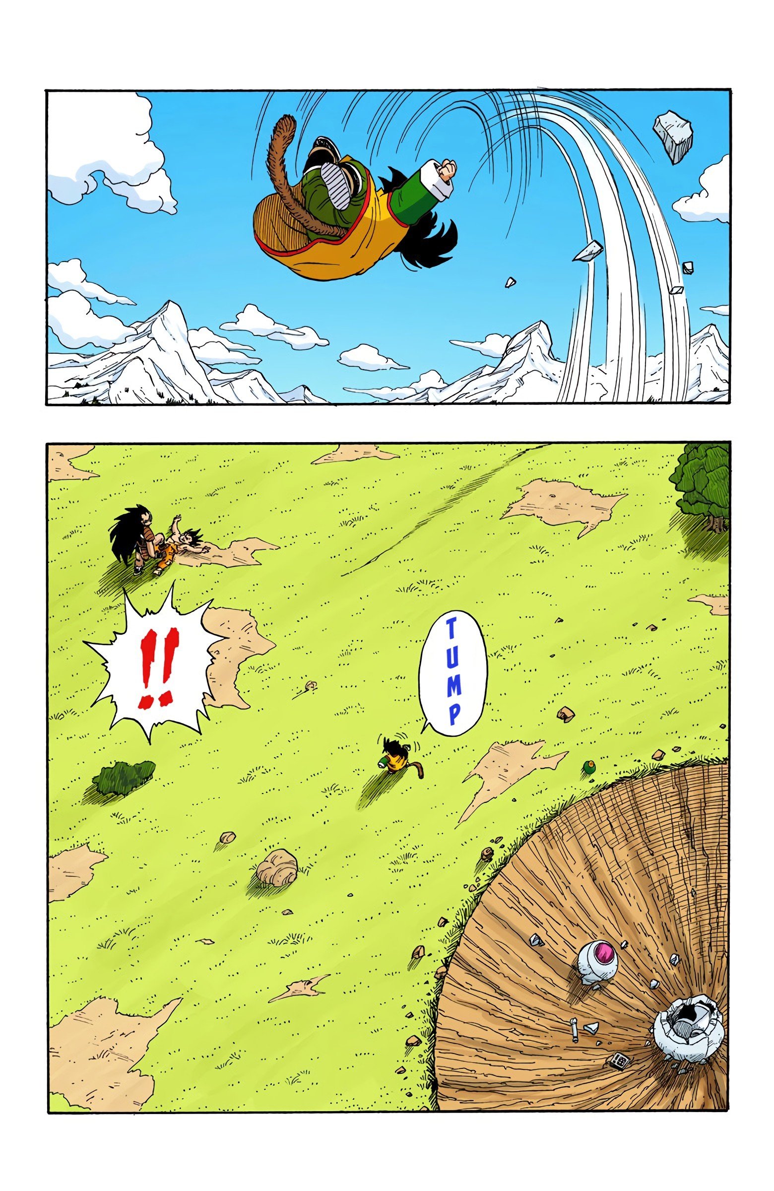 DBZ Saiyan Saga Colored Manga