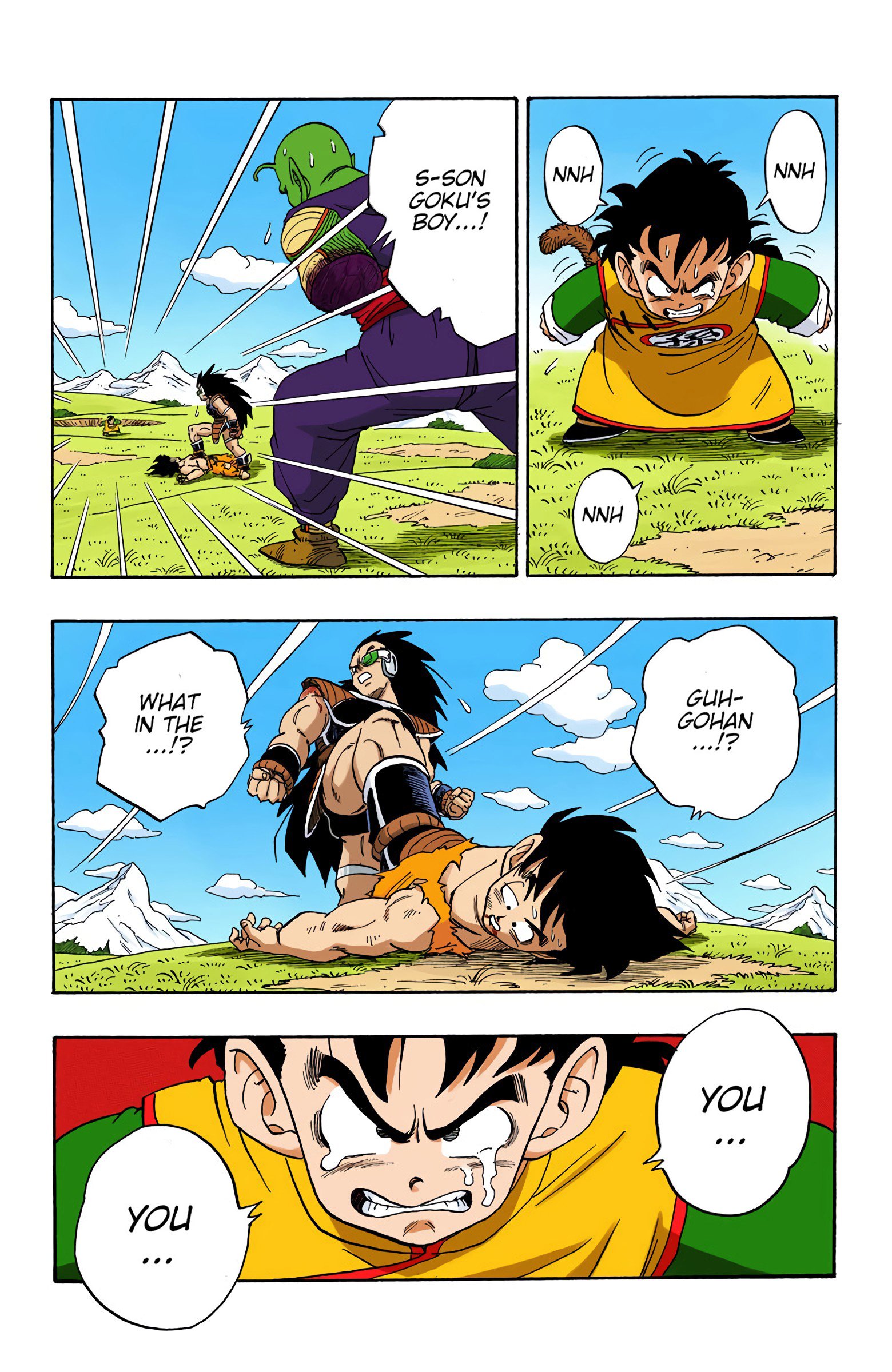 DBZ Saiyan Saga Colored Manga