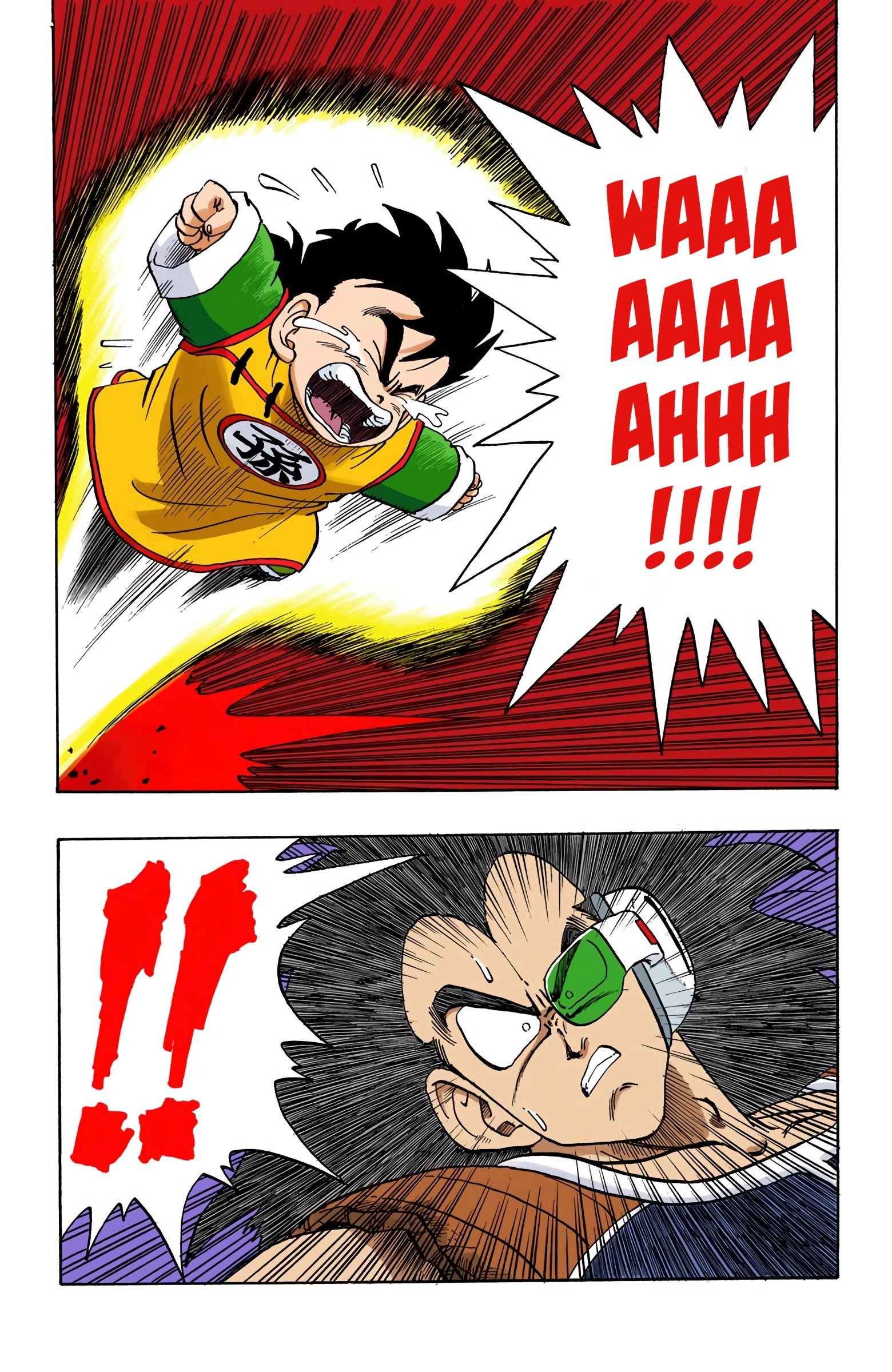 DBZ Saiyan Saga Colored Manga