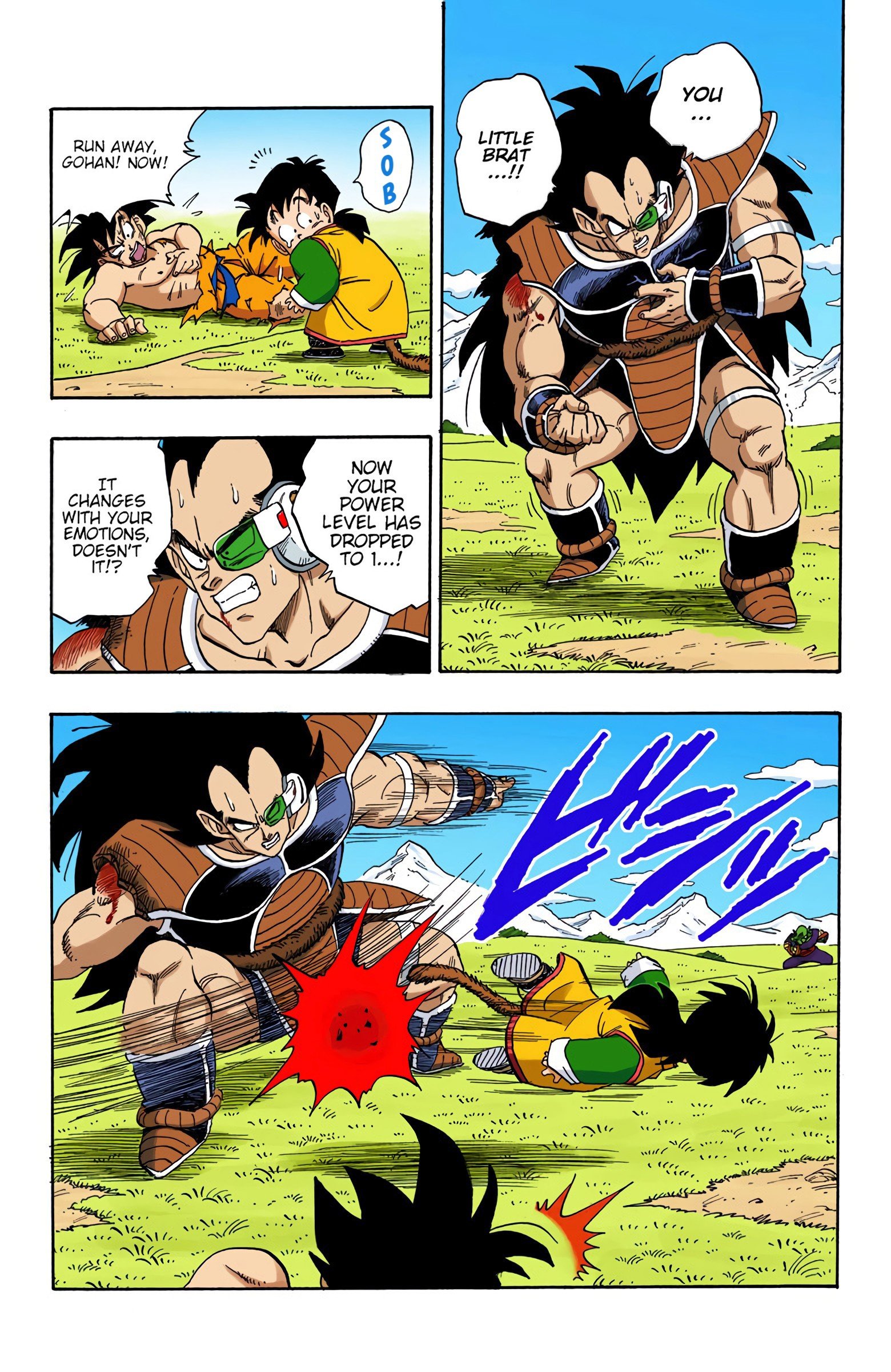 DBZ Saiyan Saga Colored Manga