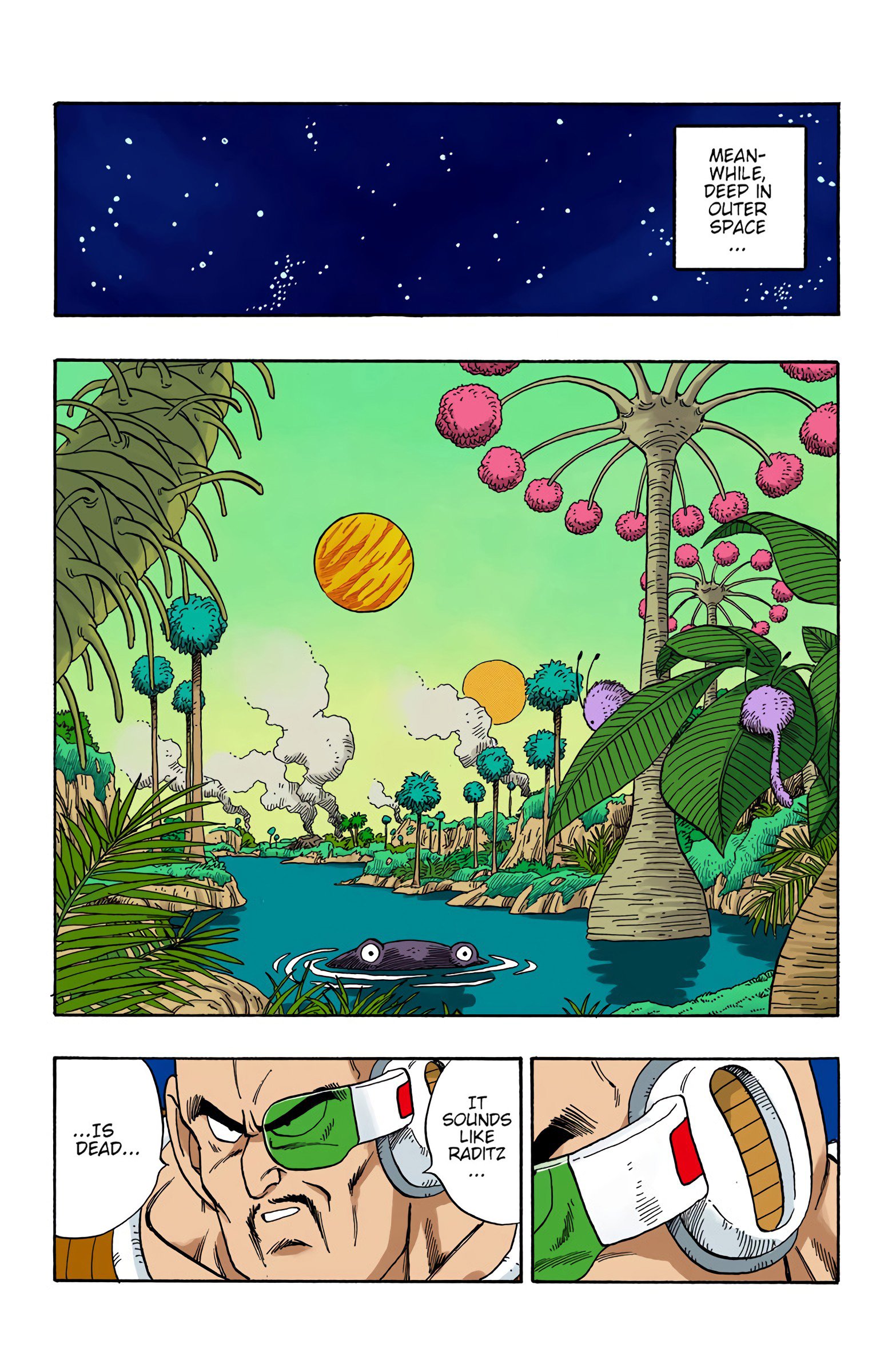 DBZ Saiyan Saga Colored Manga