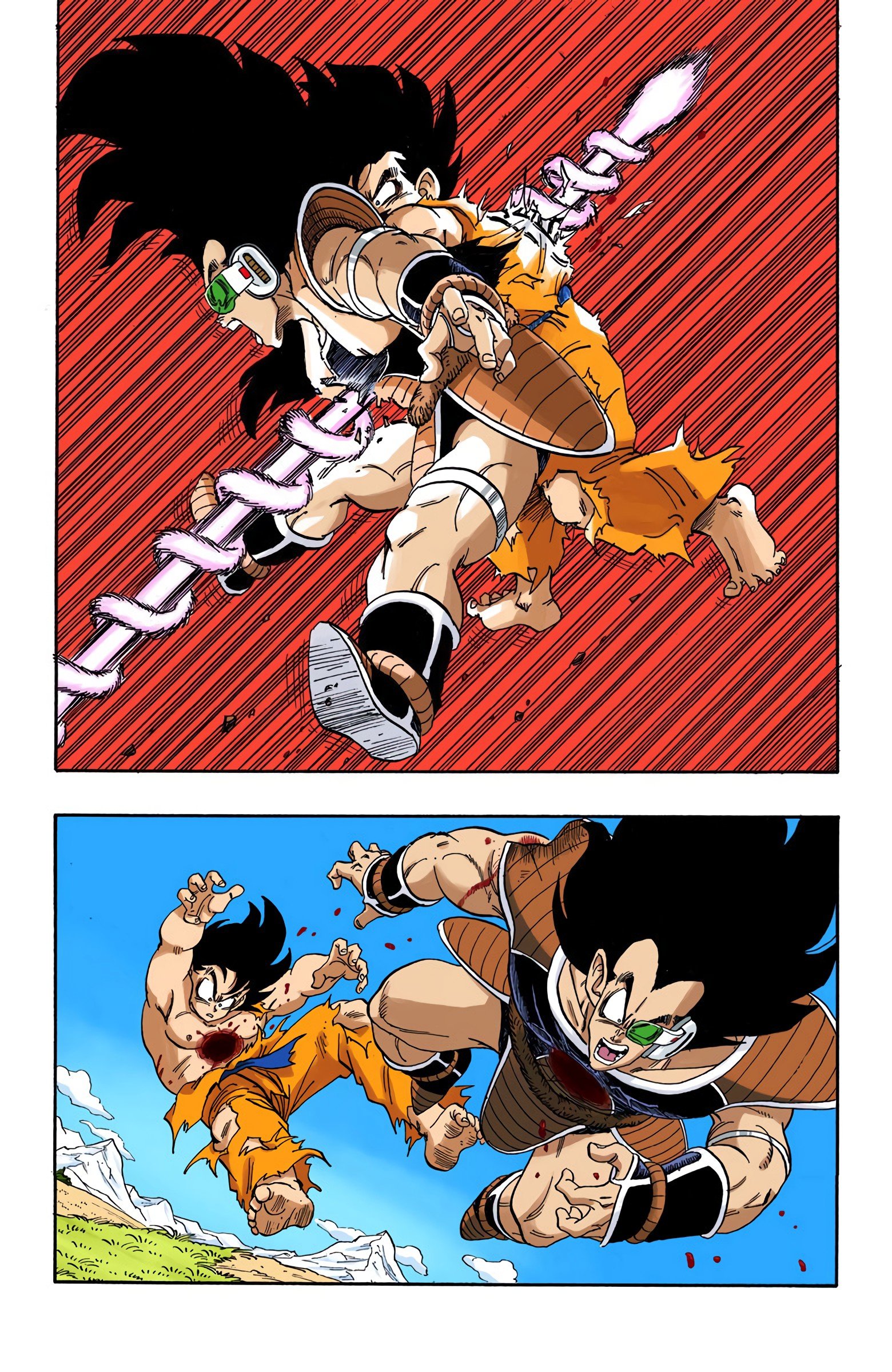 DBZ Saiyan Saga Colored Manga