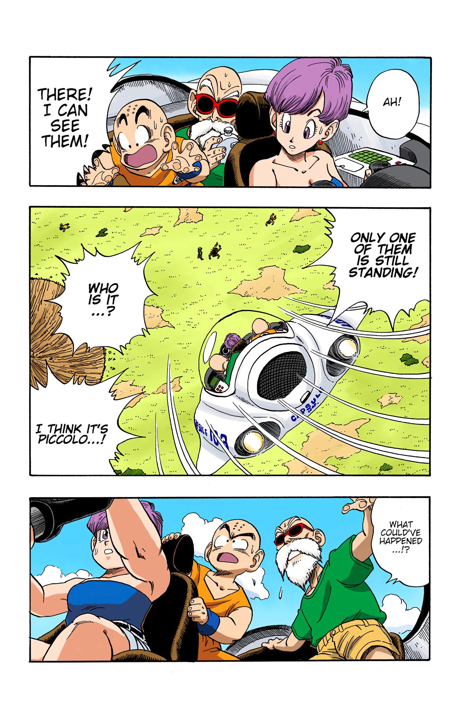 DBZ Saiyan Saga Colored Manga