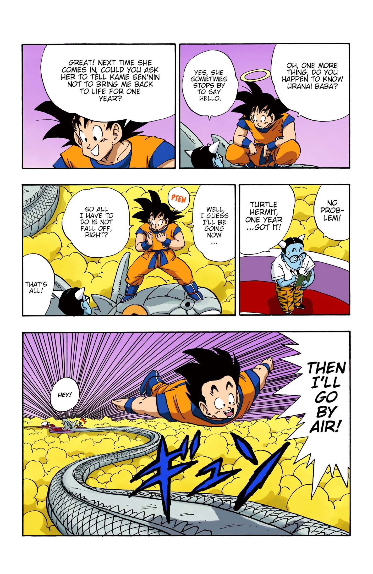 DBZ Saiyan Saga Colored Manga