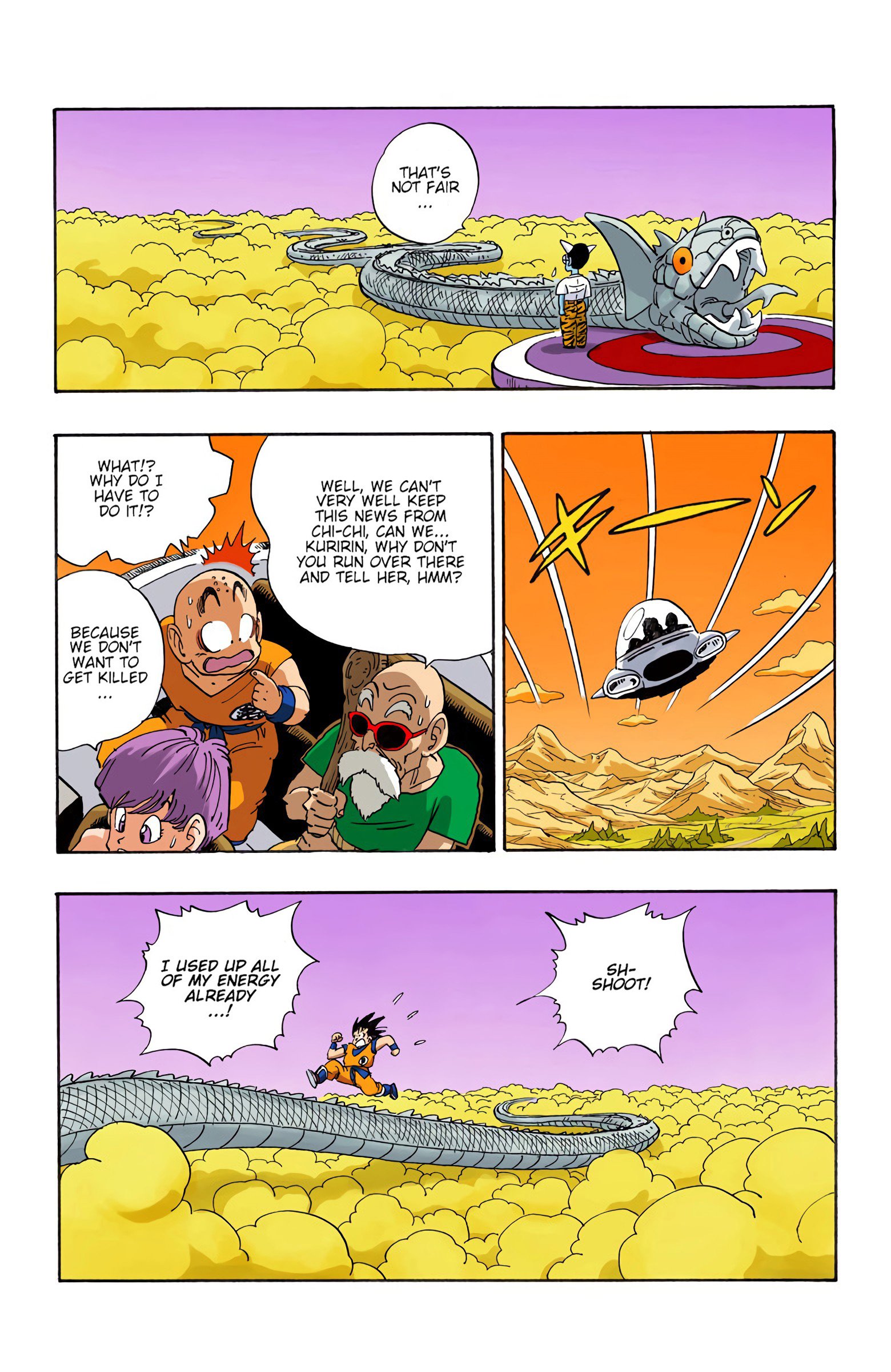 DBZ Saiyan Saga Colored Manga