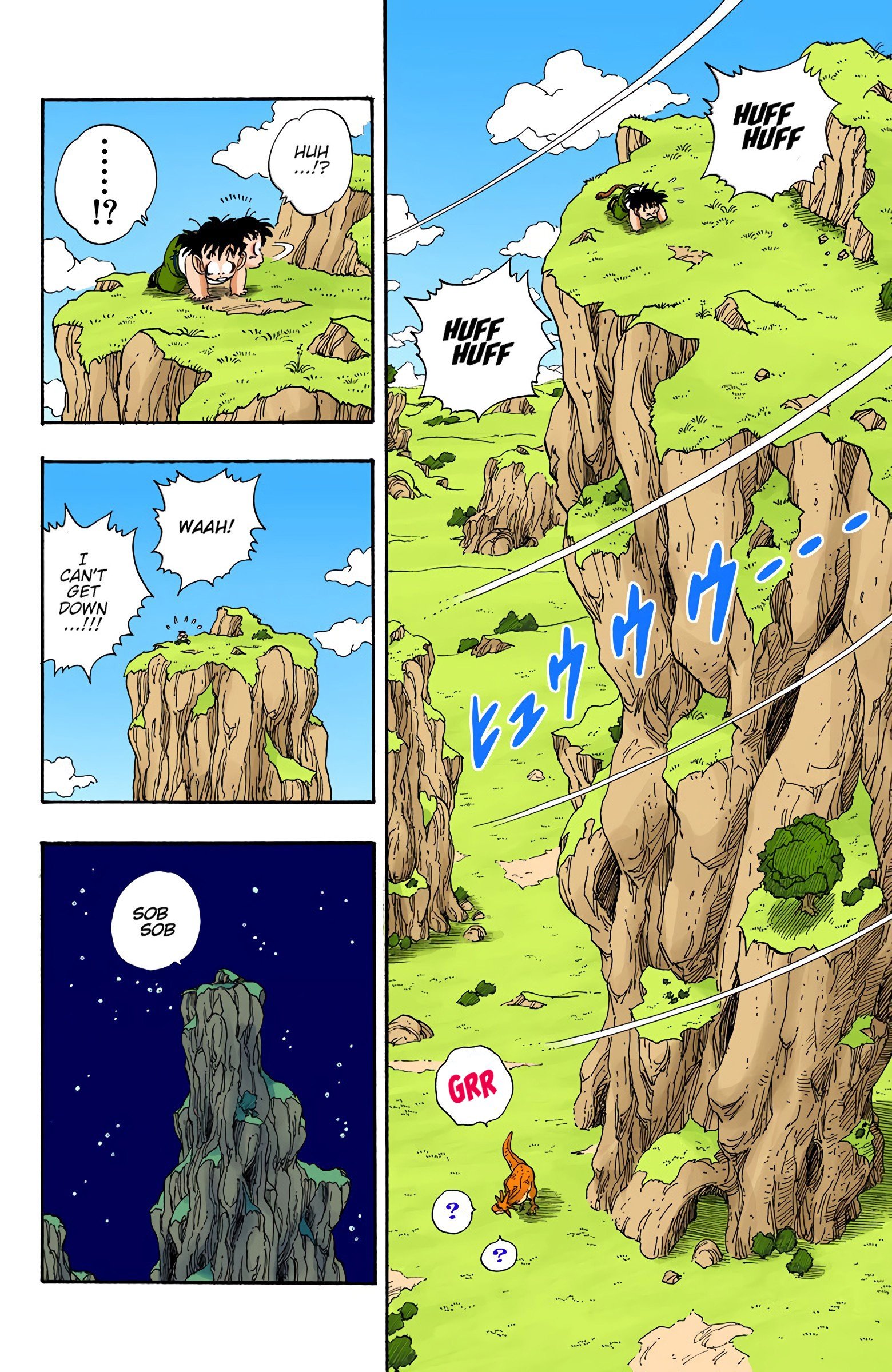 DBZ Saiyan Saga Colored Manga