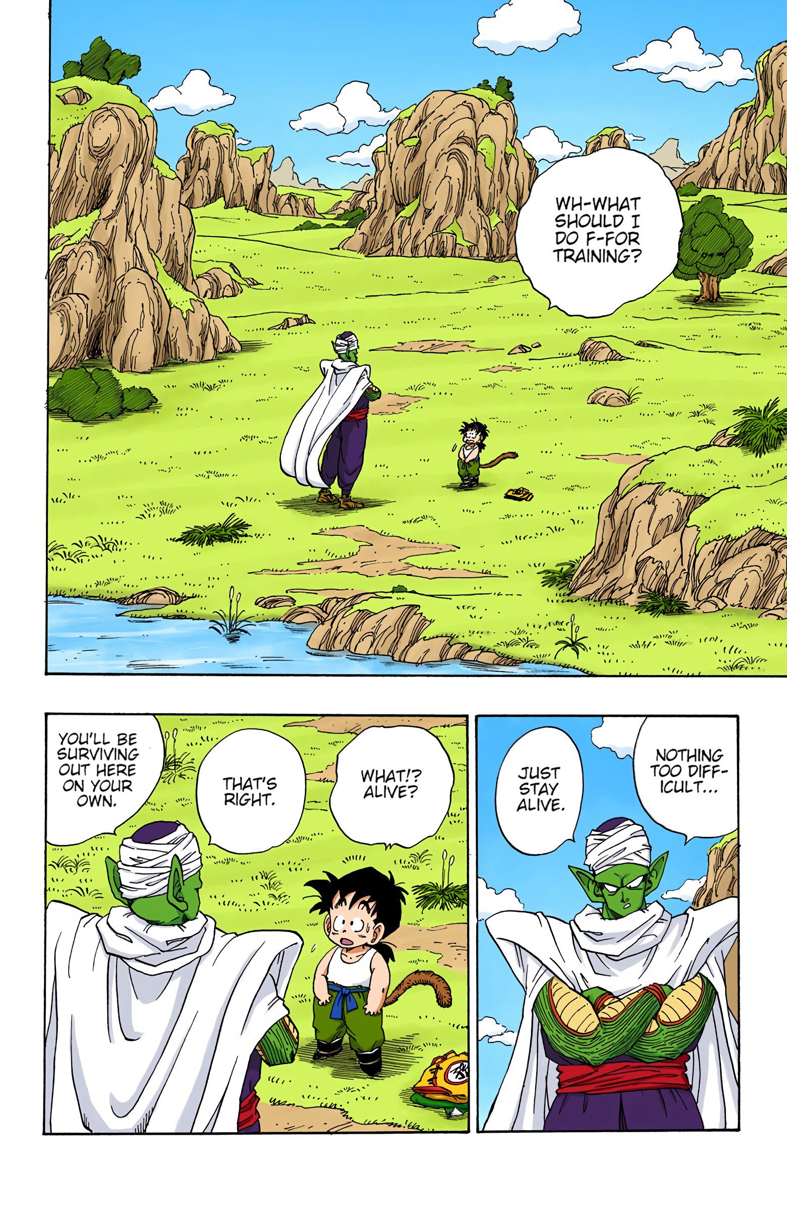 DBZ Saiyan Saga Colored Manga