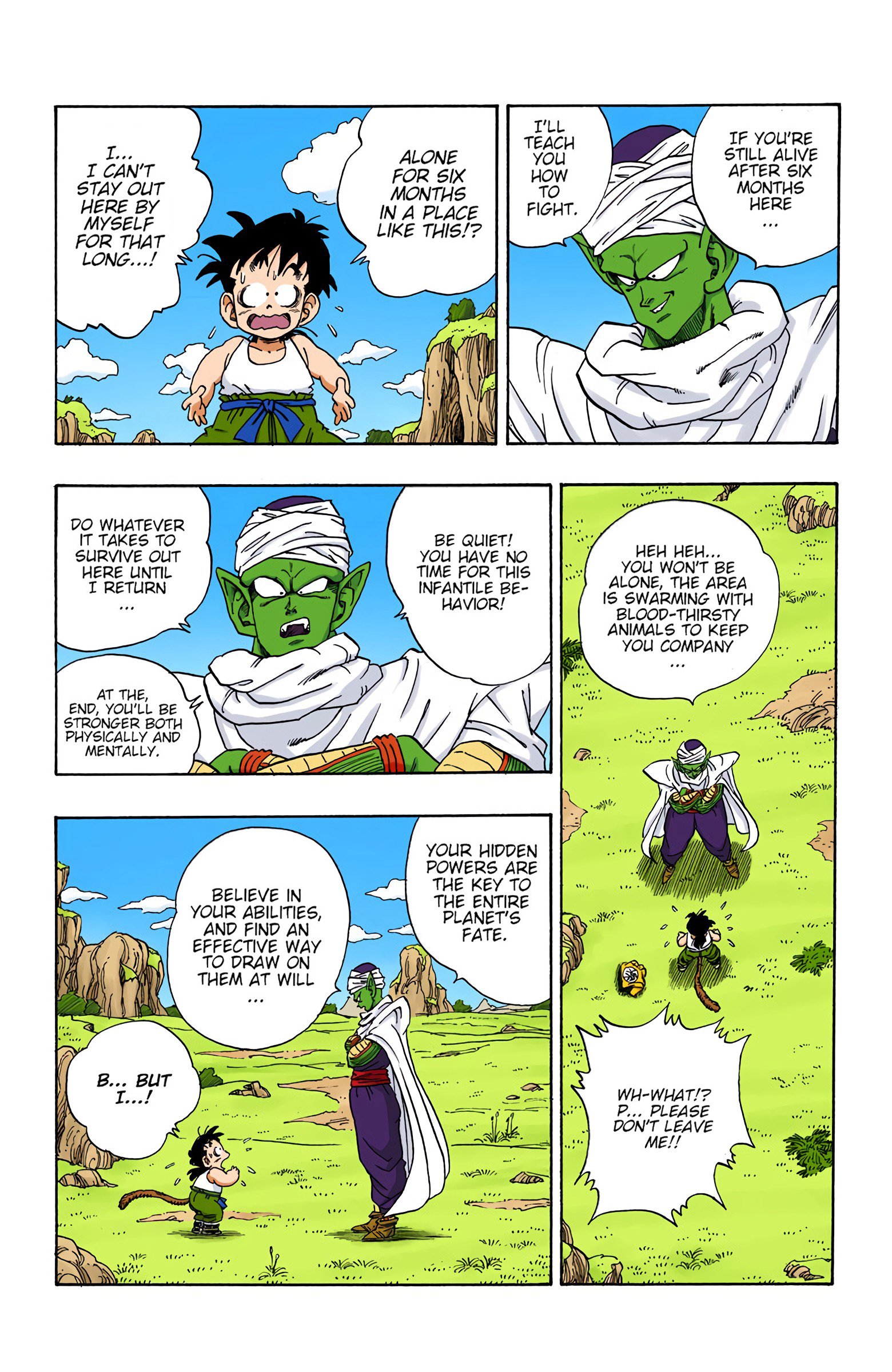 DBZ Saiyan Saga Colored Manga