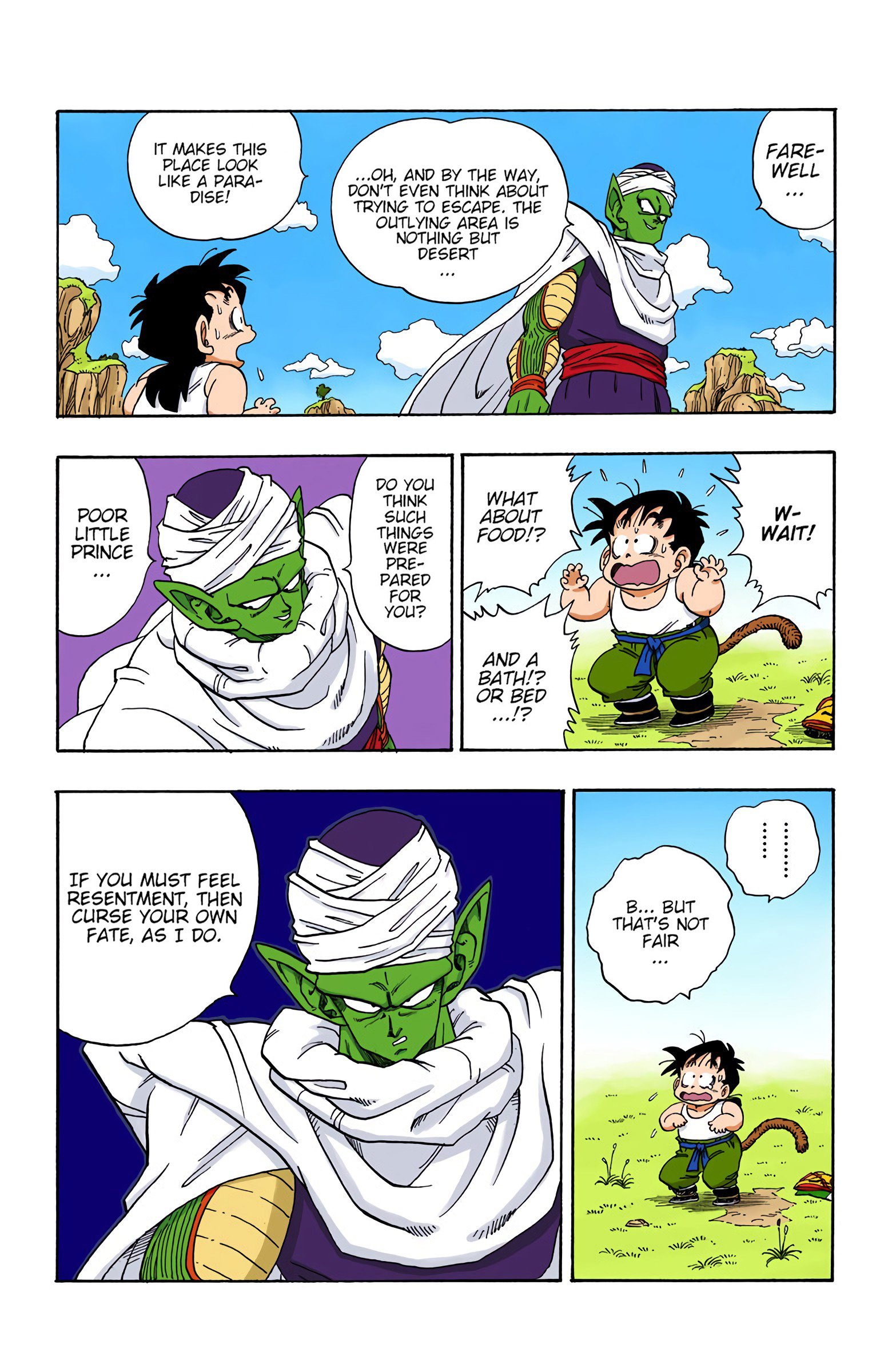 DBZ Saiyan Saga Colored Manga