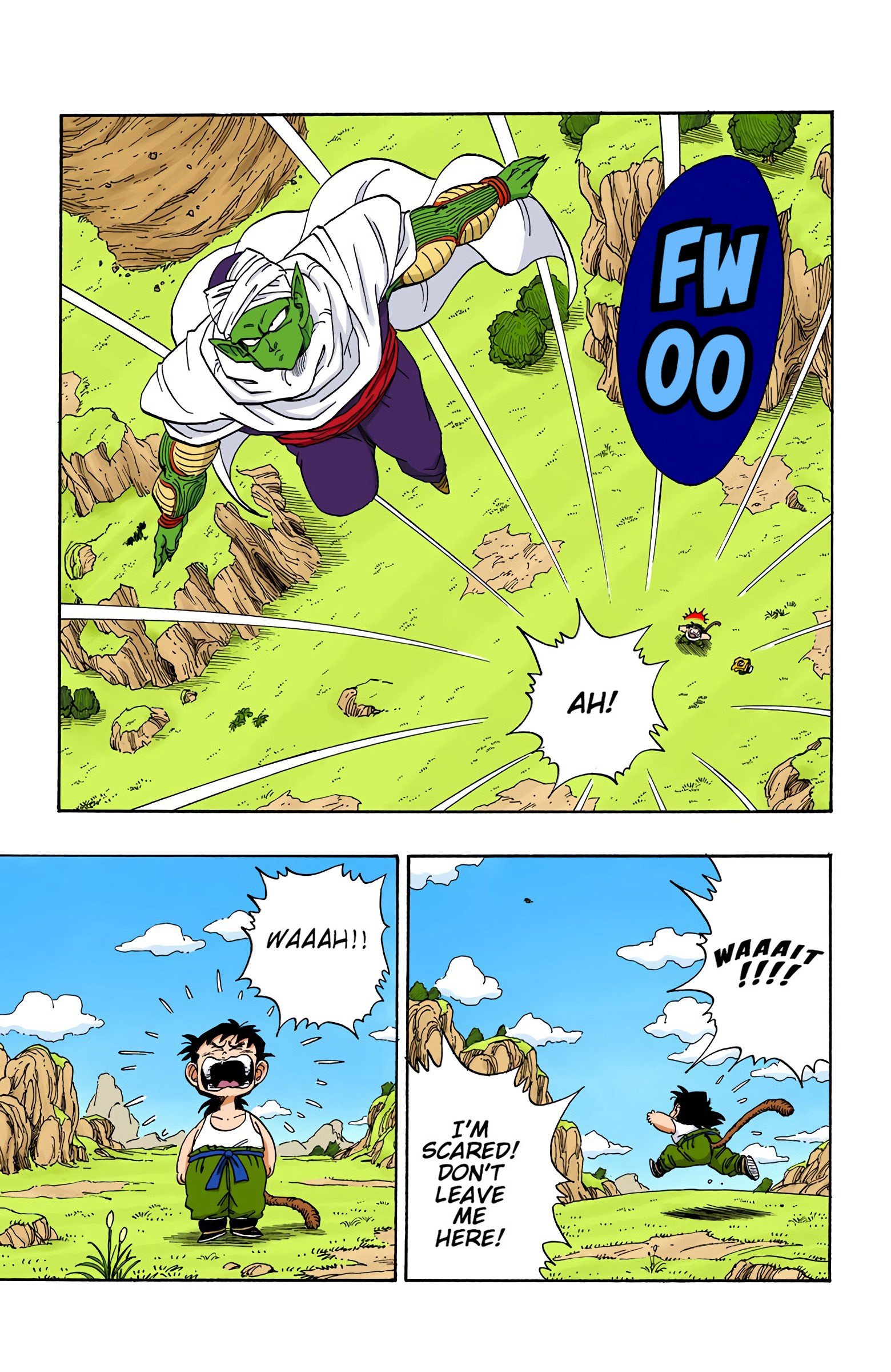 DBZ Saiyan Saga Colored Manga