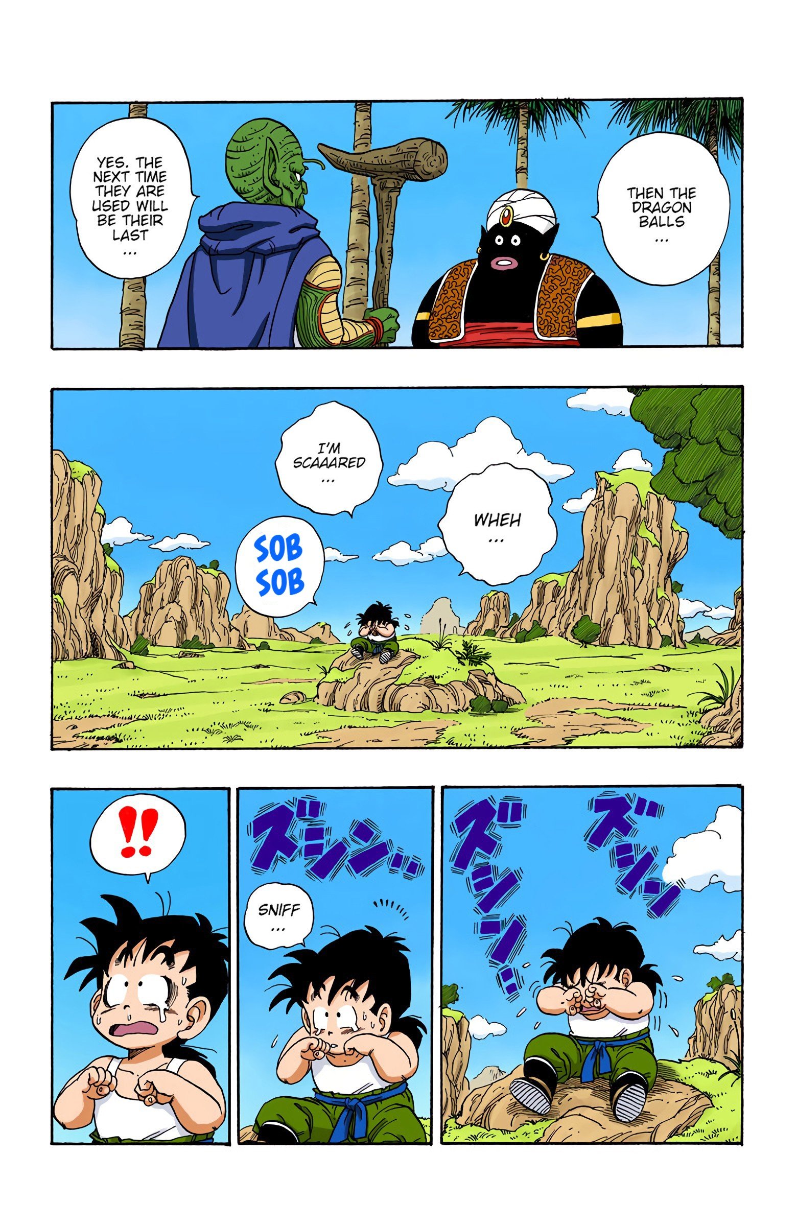 DBZ Saiyan Saga Colored Manga