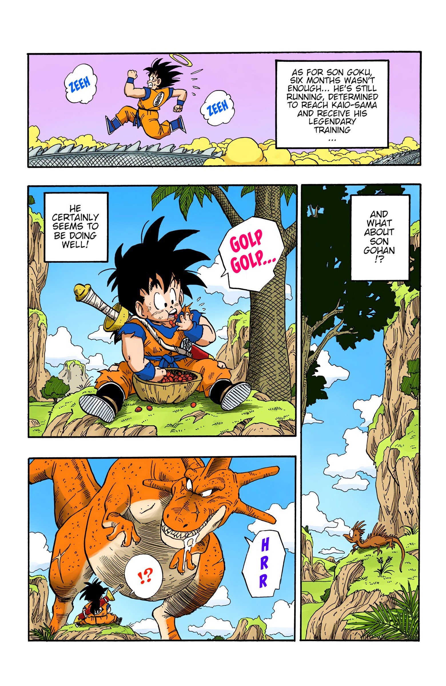 DBZ Saiyan Saga Colored Manga