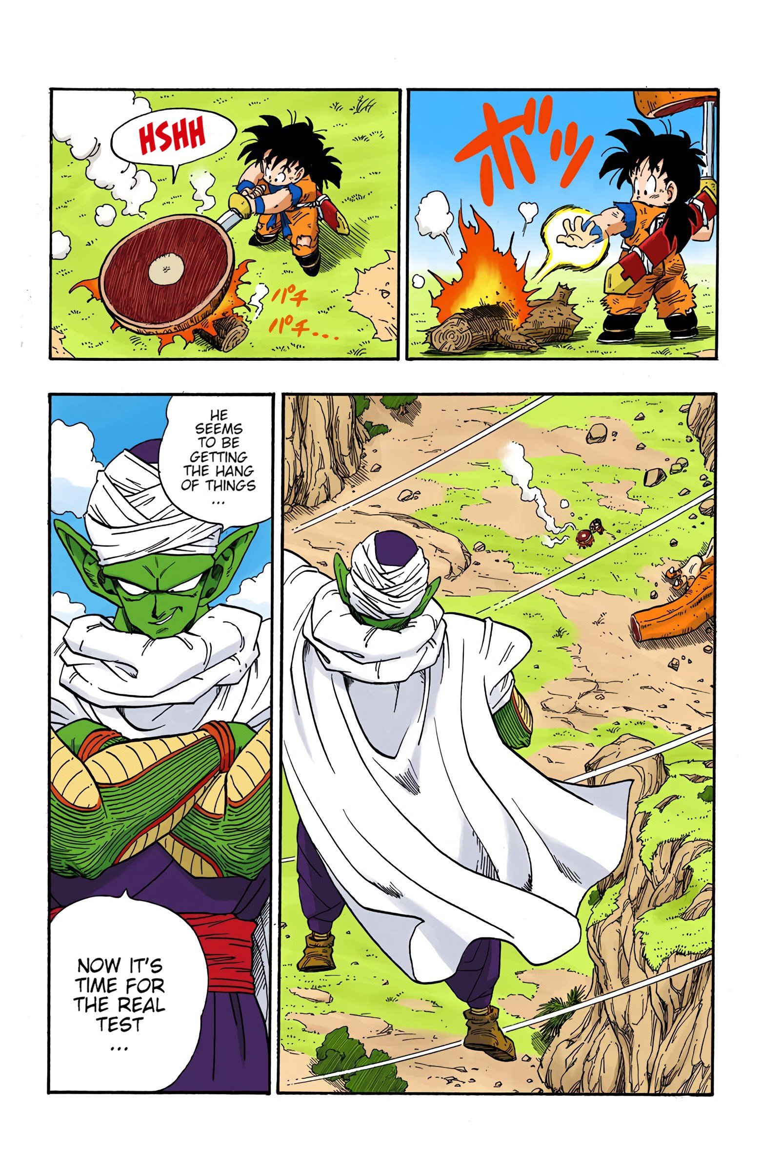 DBZ Saiyan Saga Colored Manga