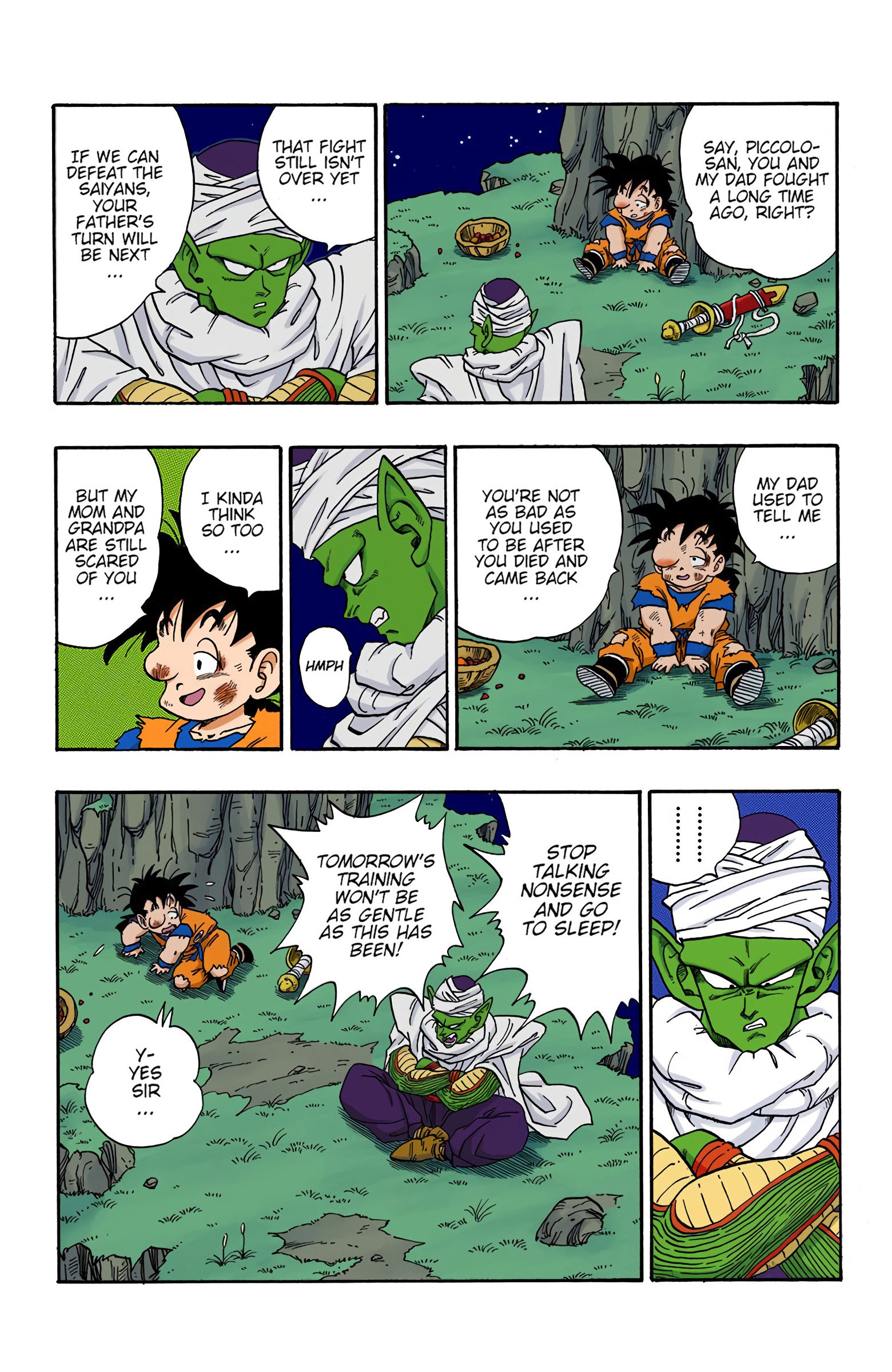 DBZ Saiyan Saga Colored Manga