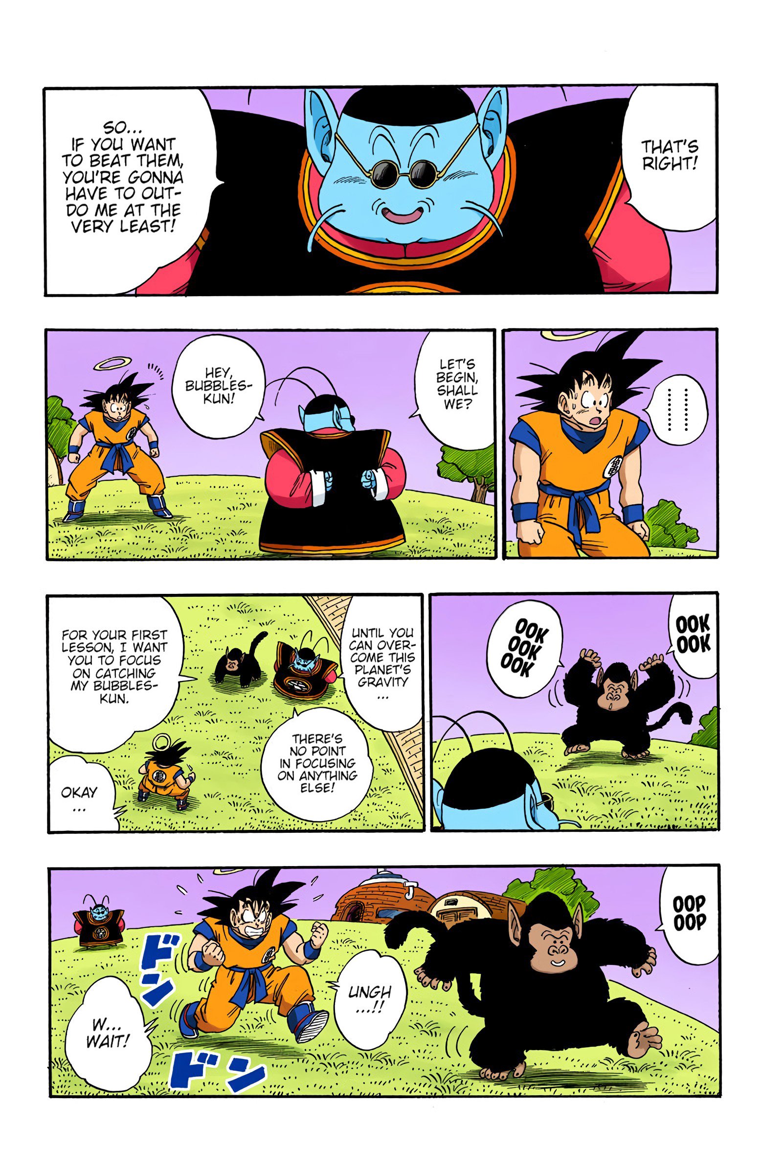 DBZ Saiyan Saga Colored Manga