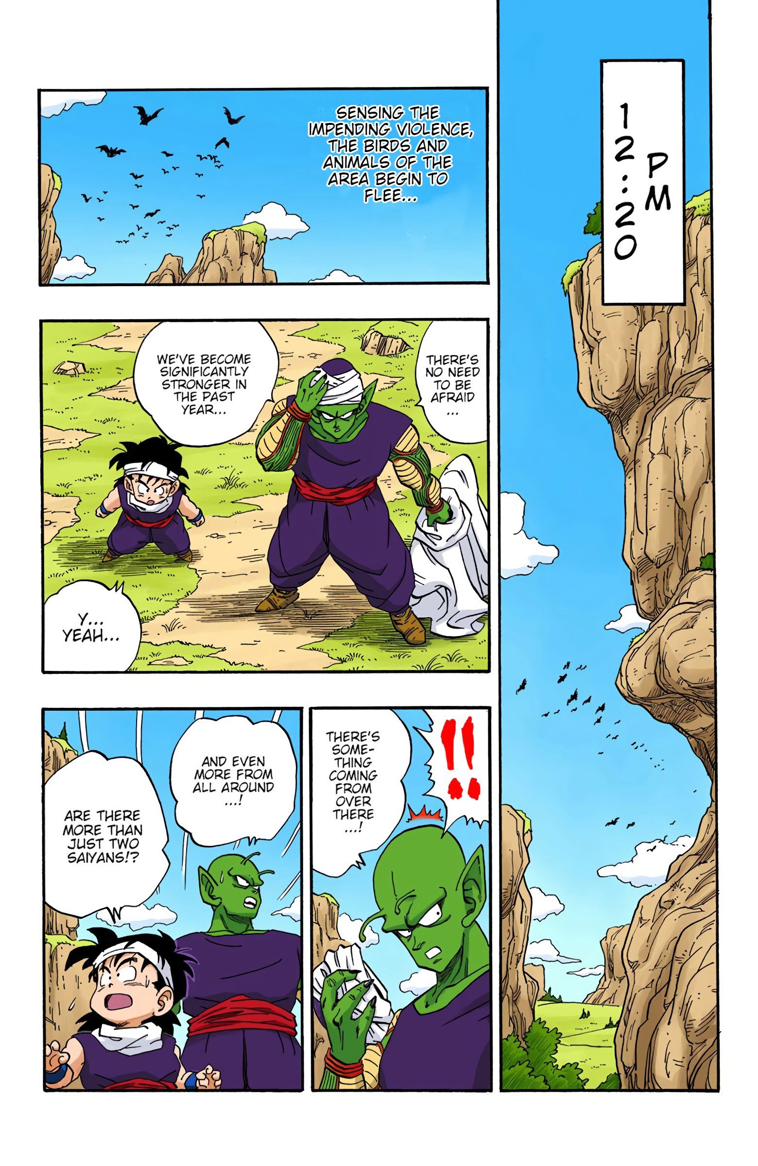 DBZ Saiyan Saga Colored Manga