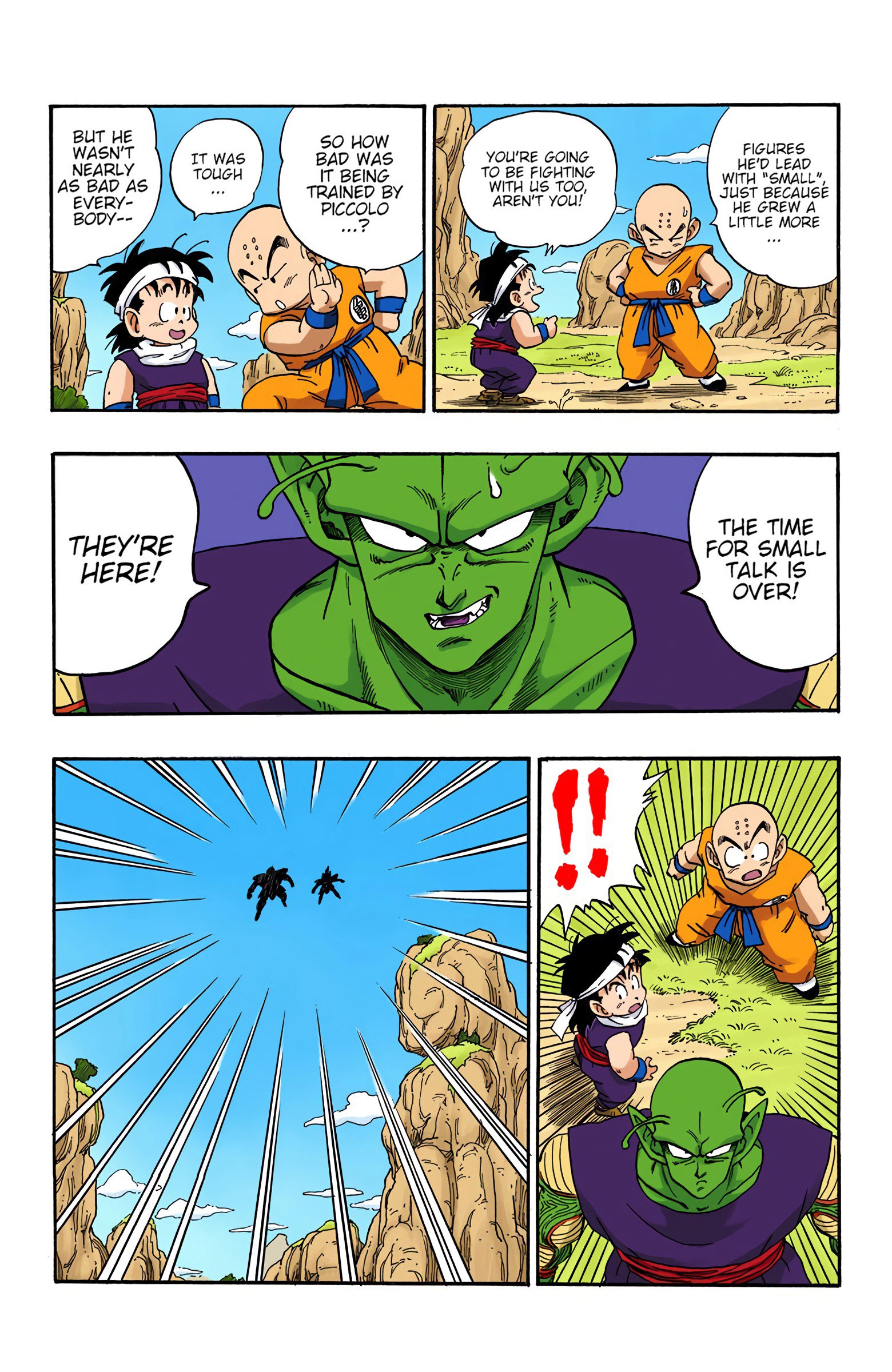 DBZ Saiyan Saga Colored Manga