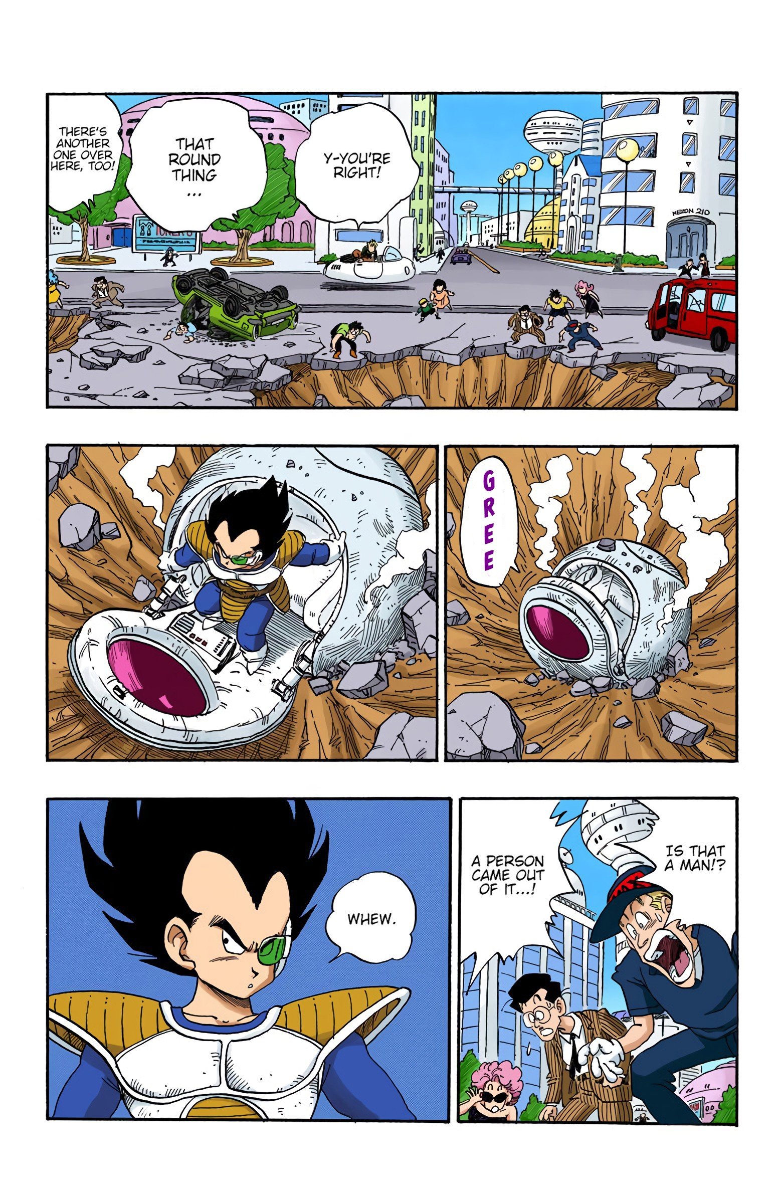 DBZ Saiyan Saga Colored Manga