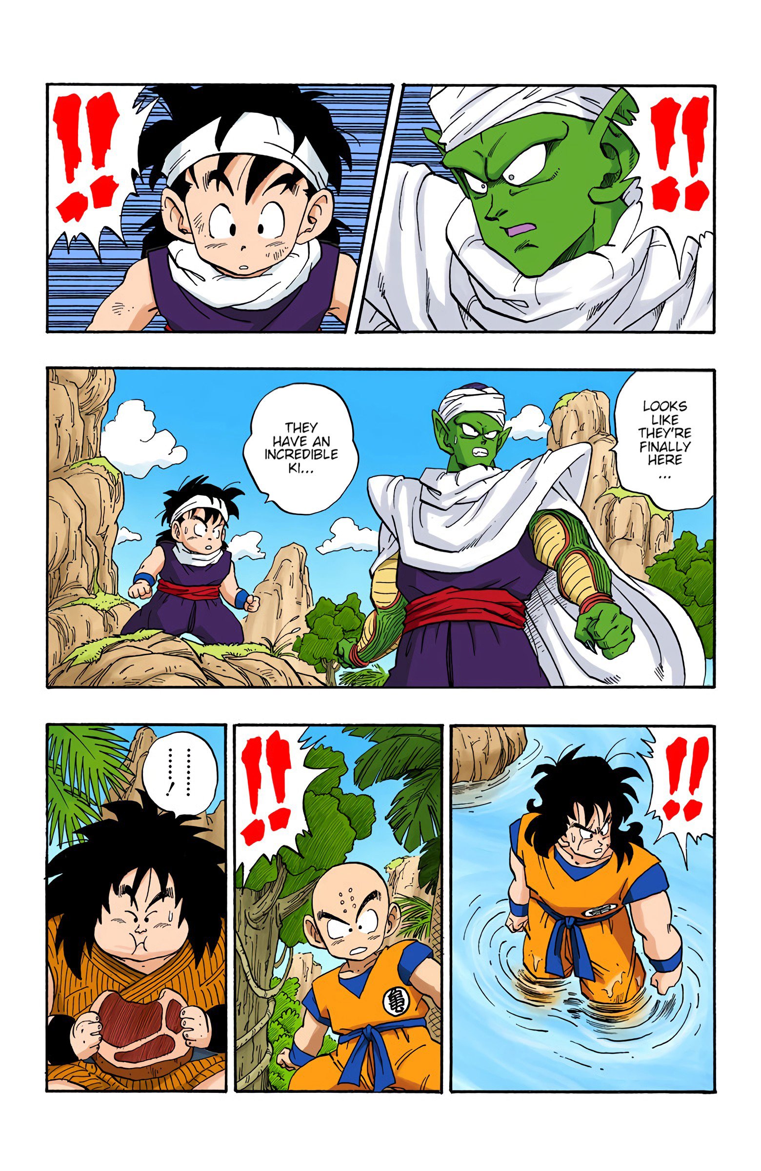 DBZ Saiyan Saga Colored Manga