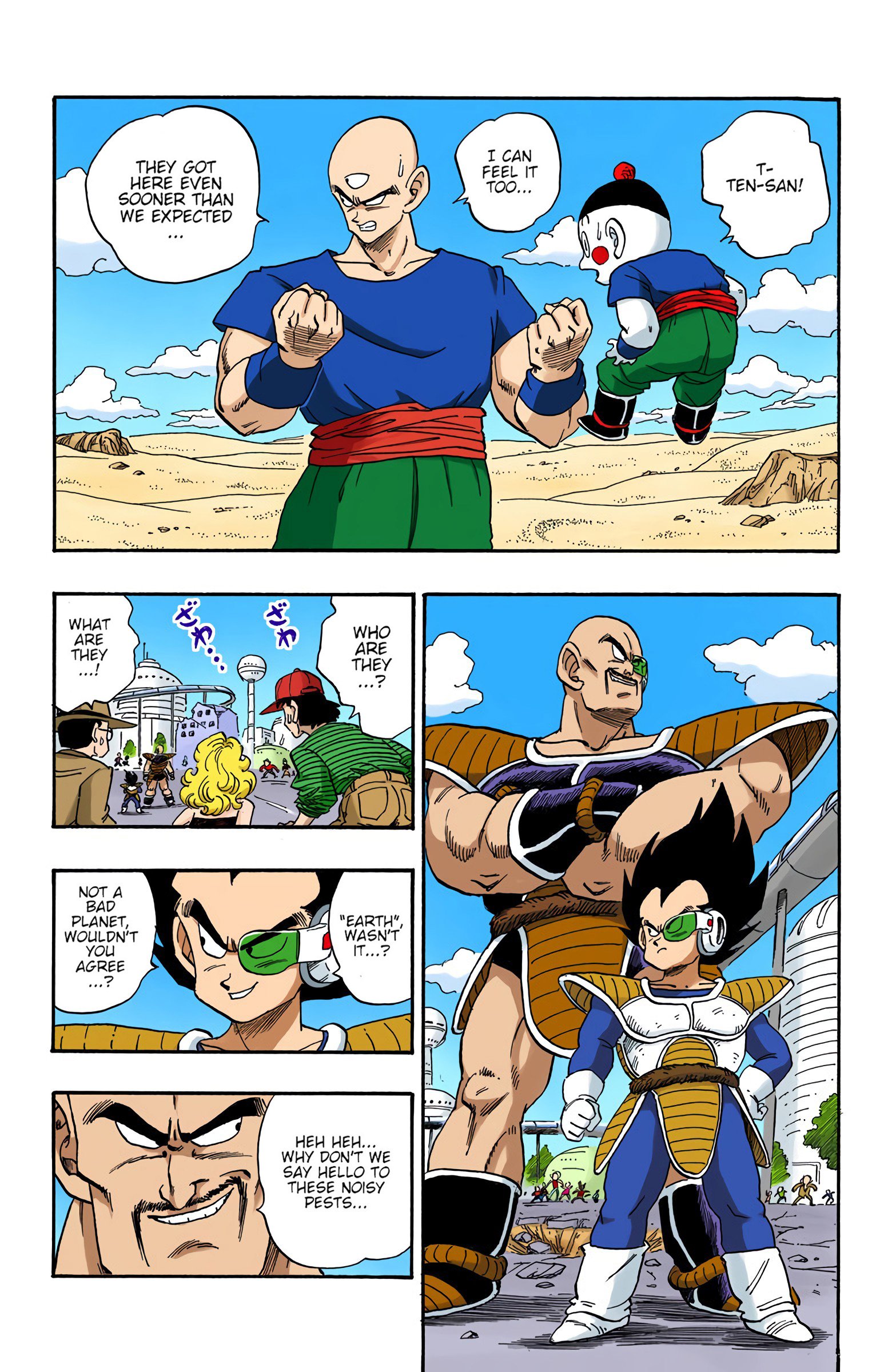 DBZ Saiyan Saga Colored Manga