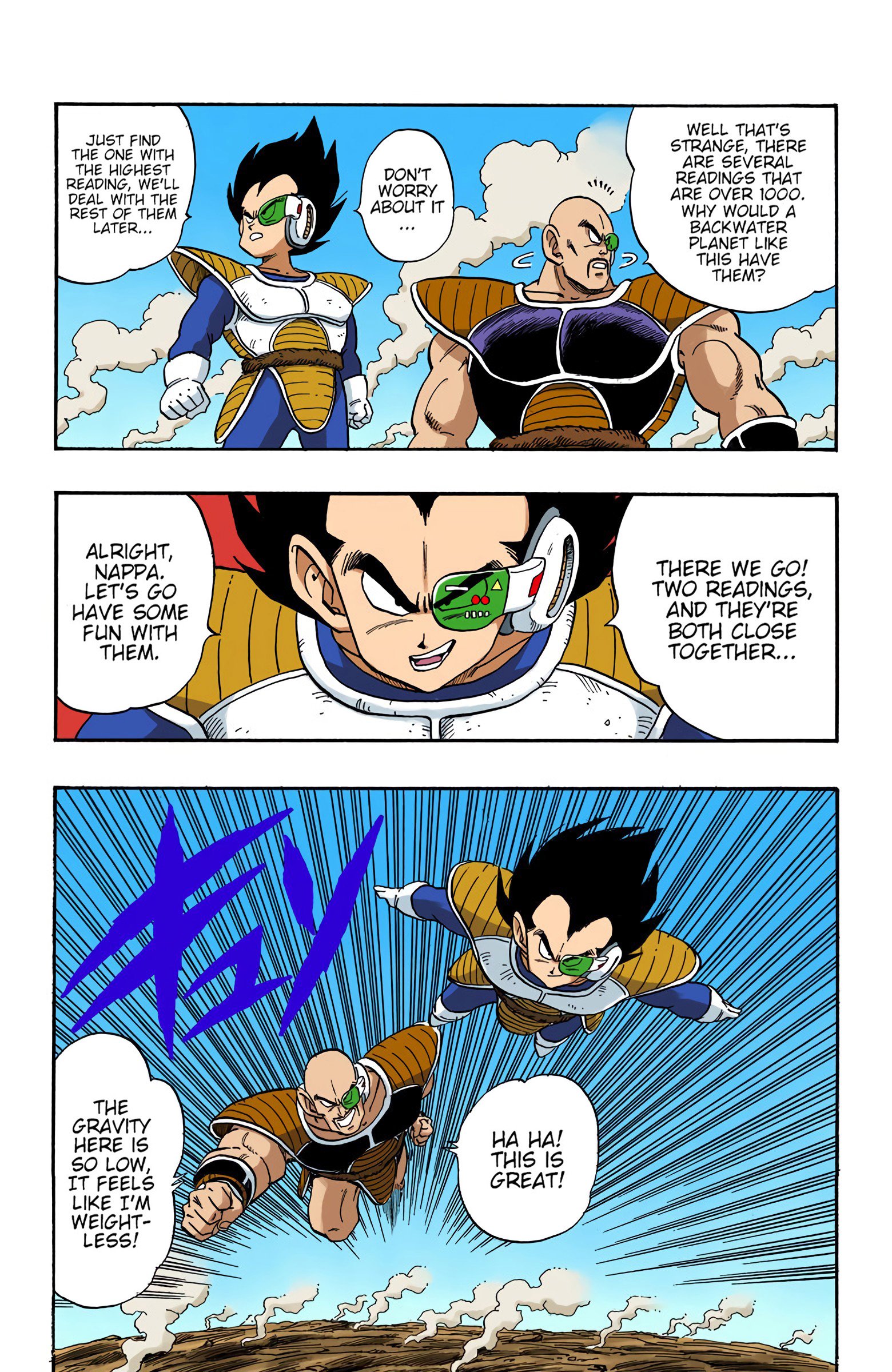 DBZ Saiyan Saga Colored Manga