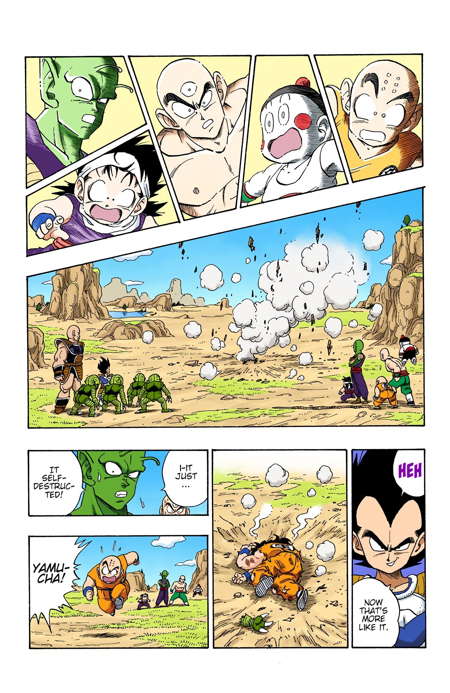 DBZ Saiyan Saga Colored Manga