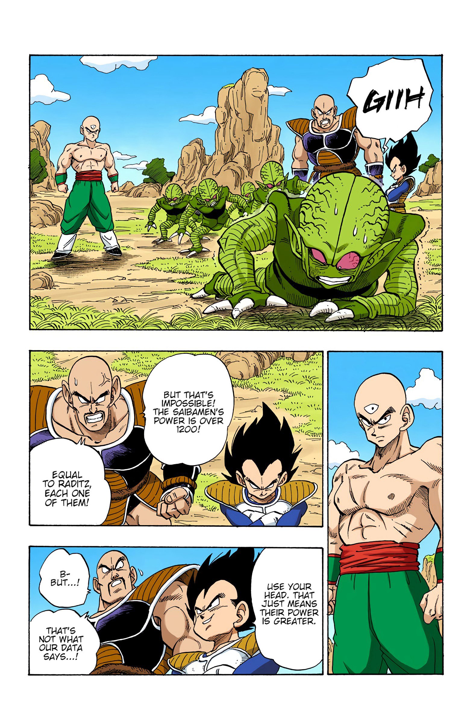 DBZ Saiyan Saga Colored Manga