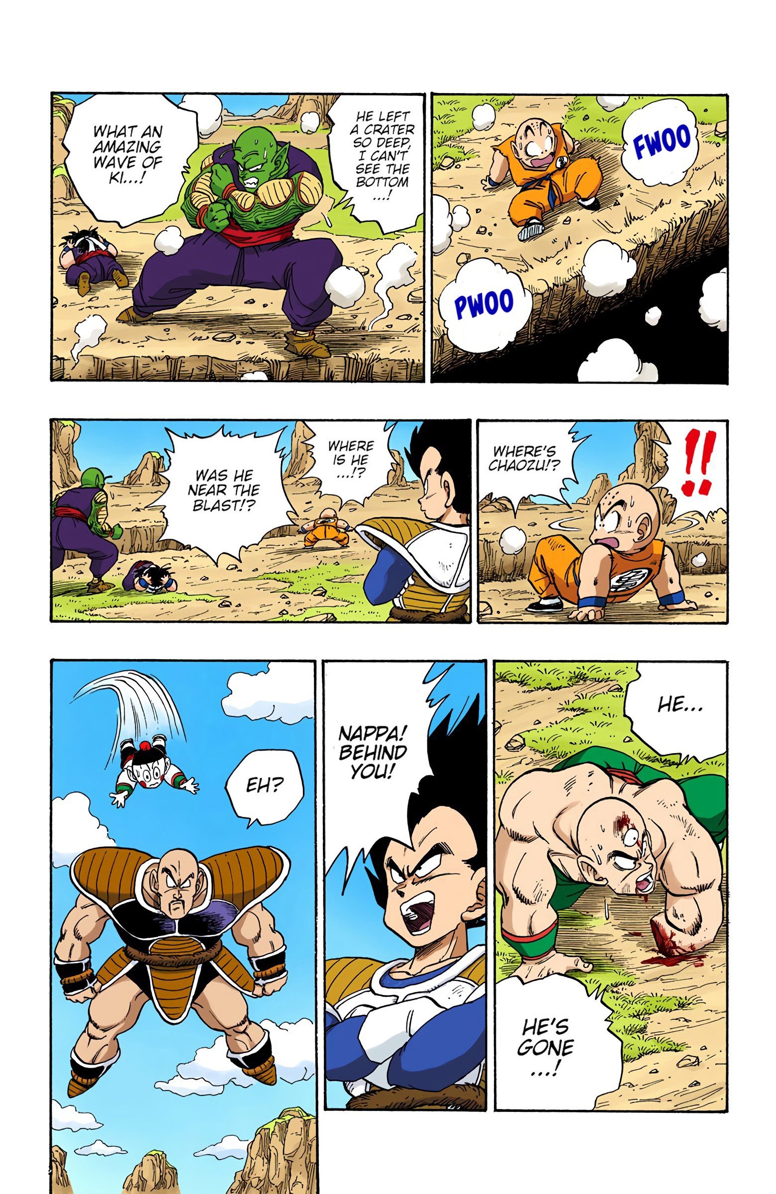 DBZ Saiyan Saga Colored Manga