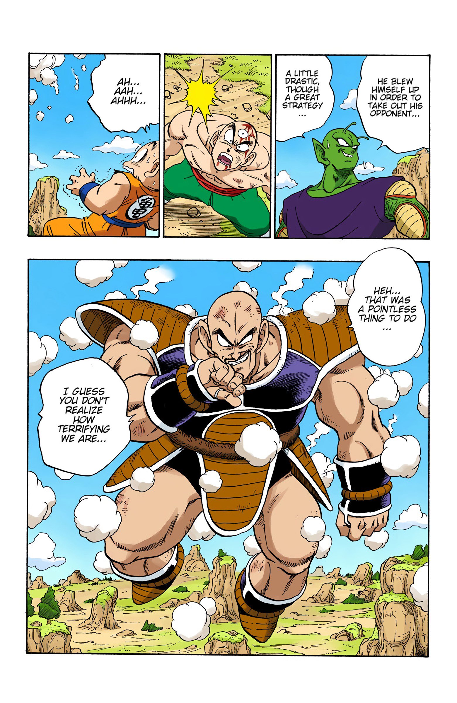 DBZ Saiyan Saga Colored Manga