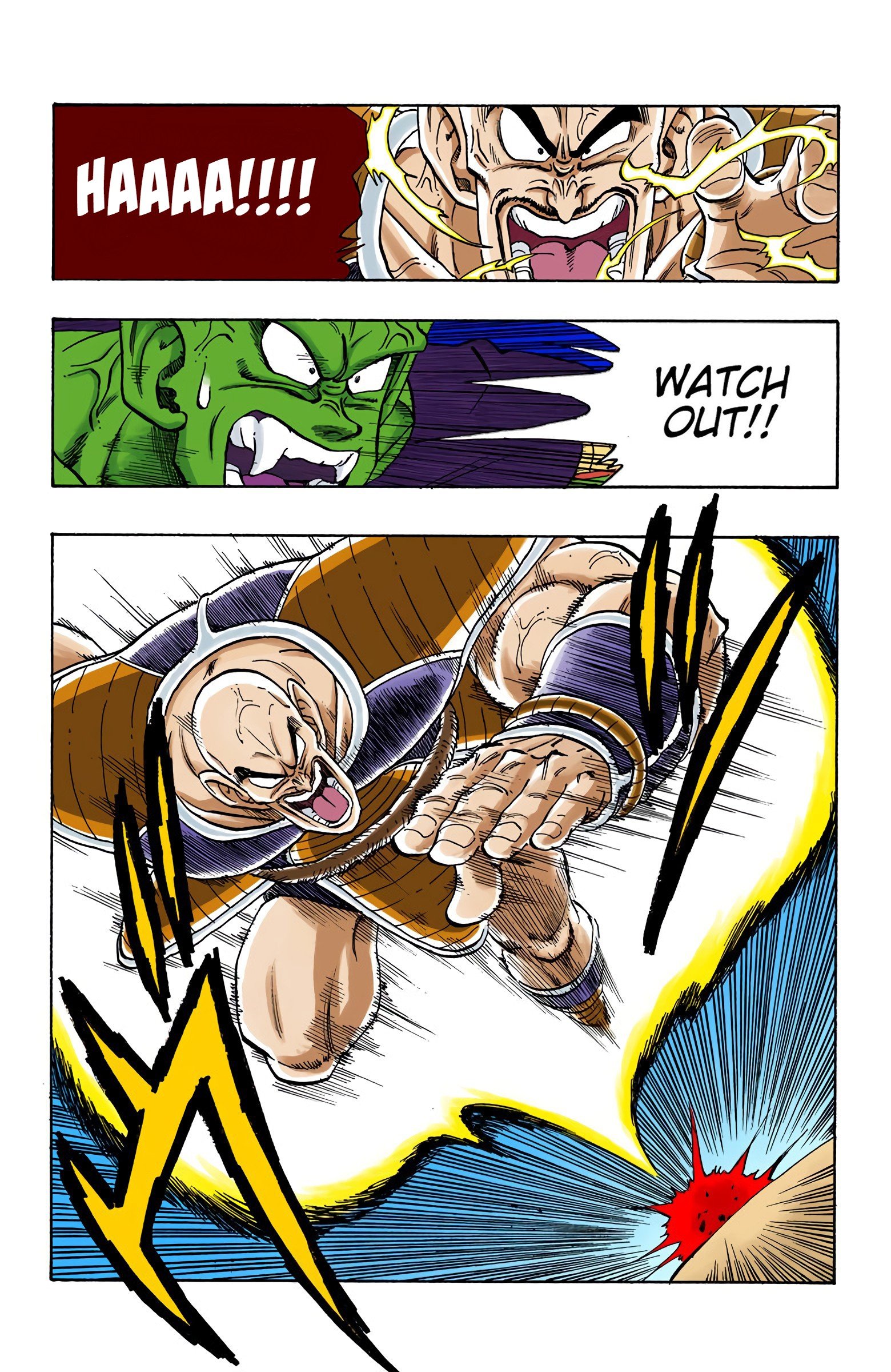 DBZ Saiyan Saga Colored Manga