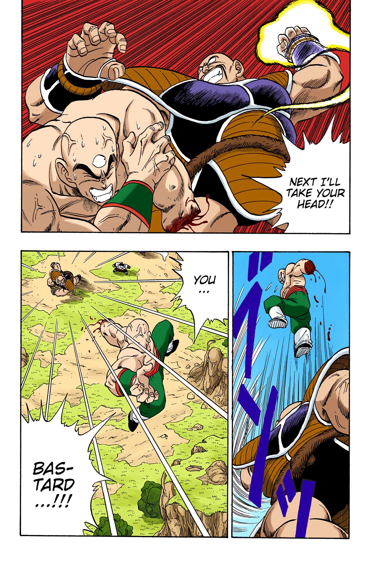 DBZ Saiyan Saga Colored Manga