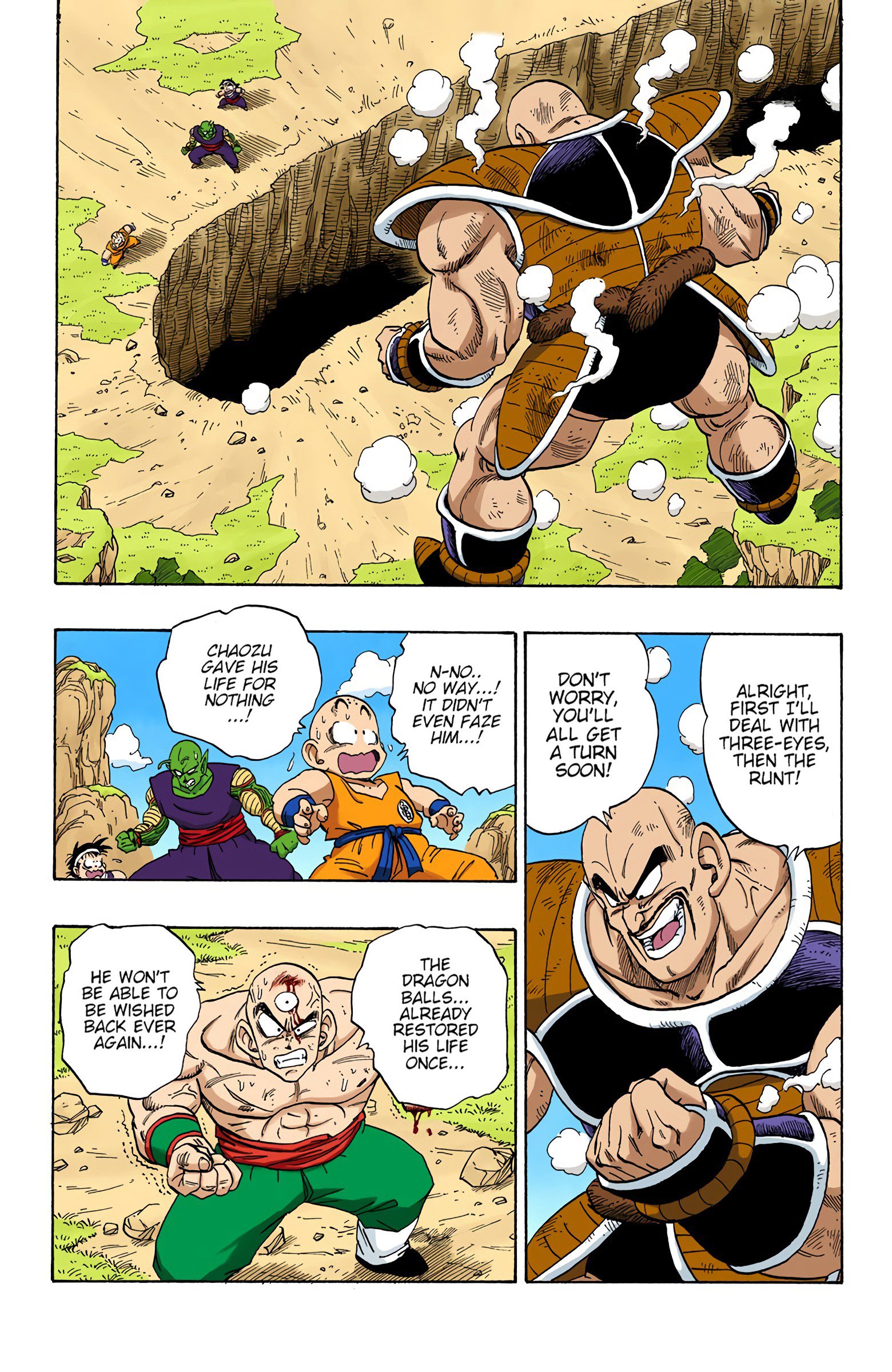 DBZ Saiyan Saga Colored Manga