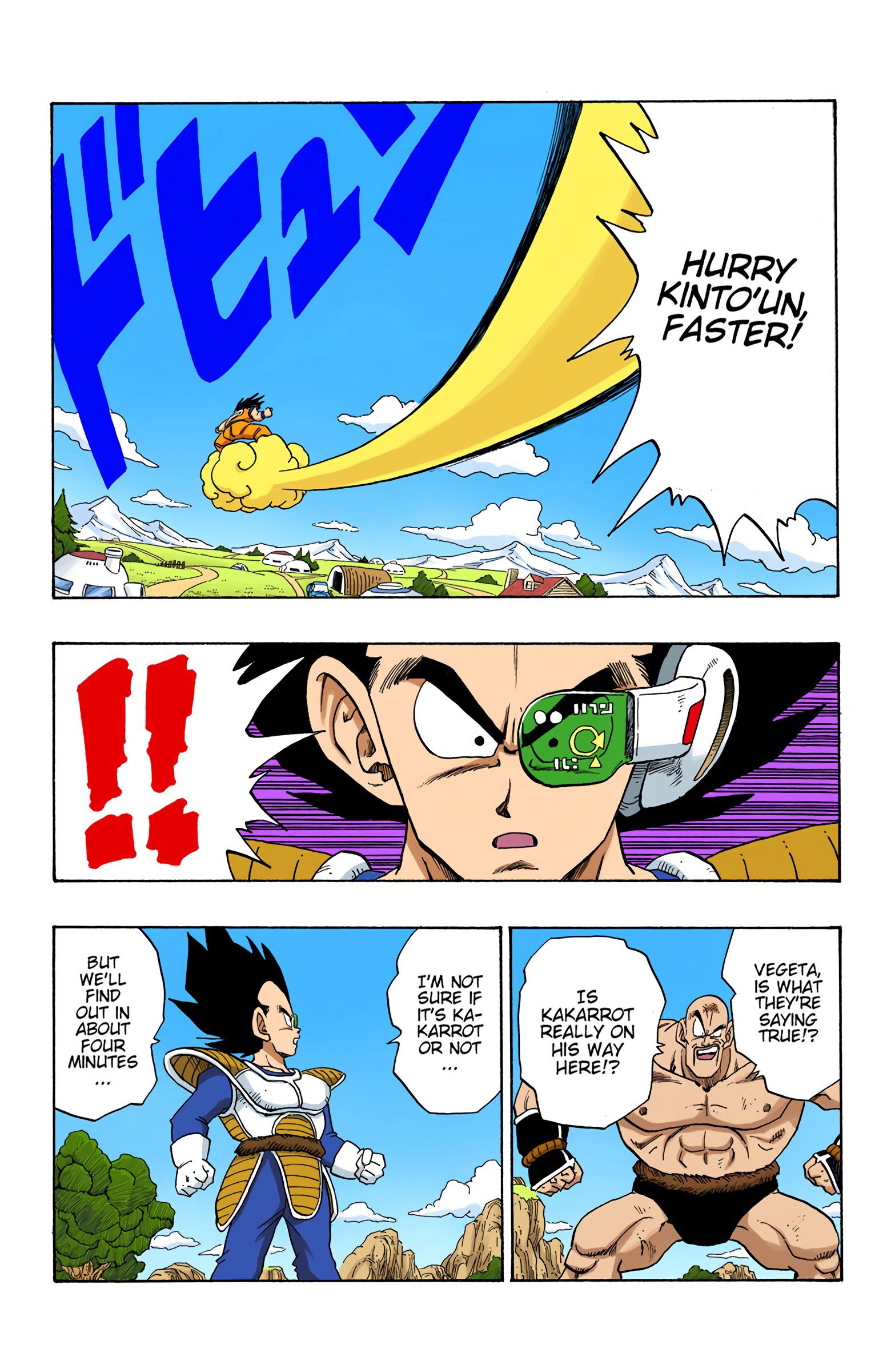 DBZ Saiyan Saga Colored Manga