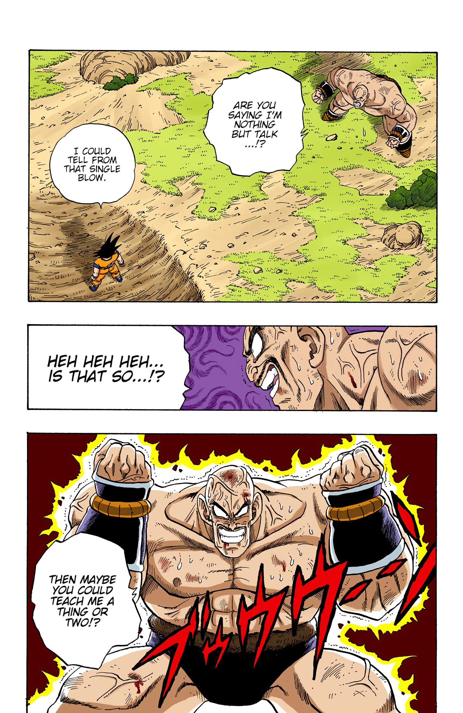 DBZ Saiyan Saga Colored Manga