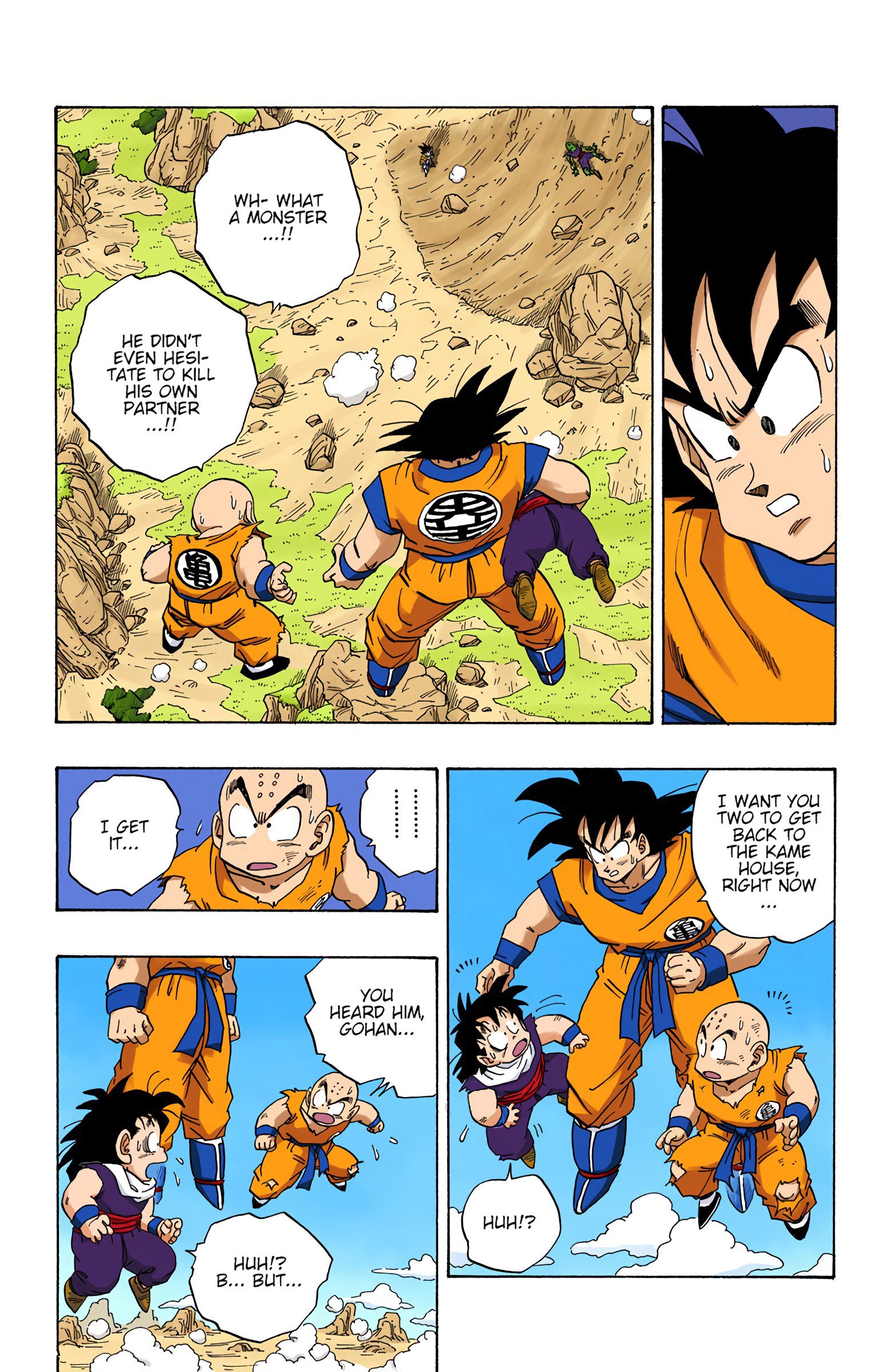 DBZ Saiyan Saga Colored Manga