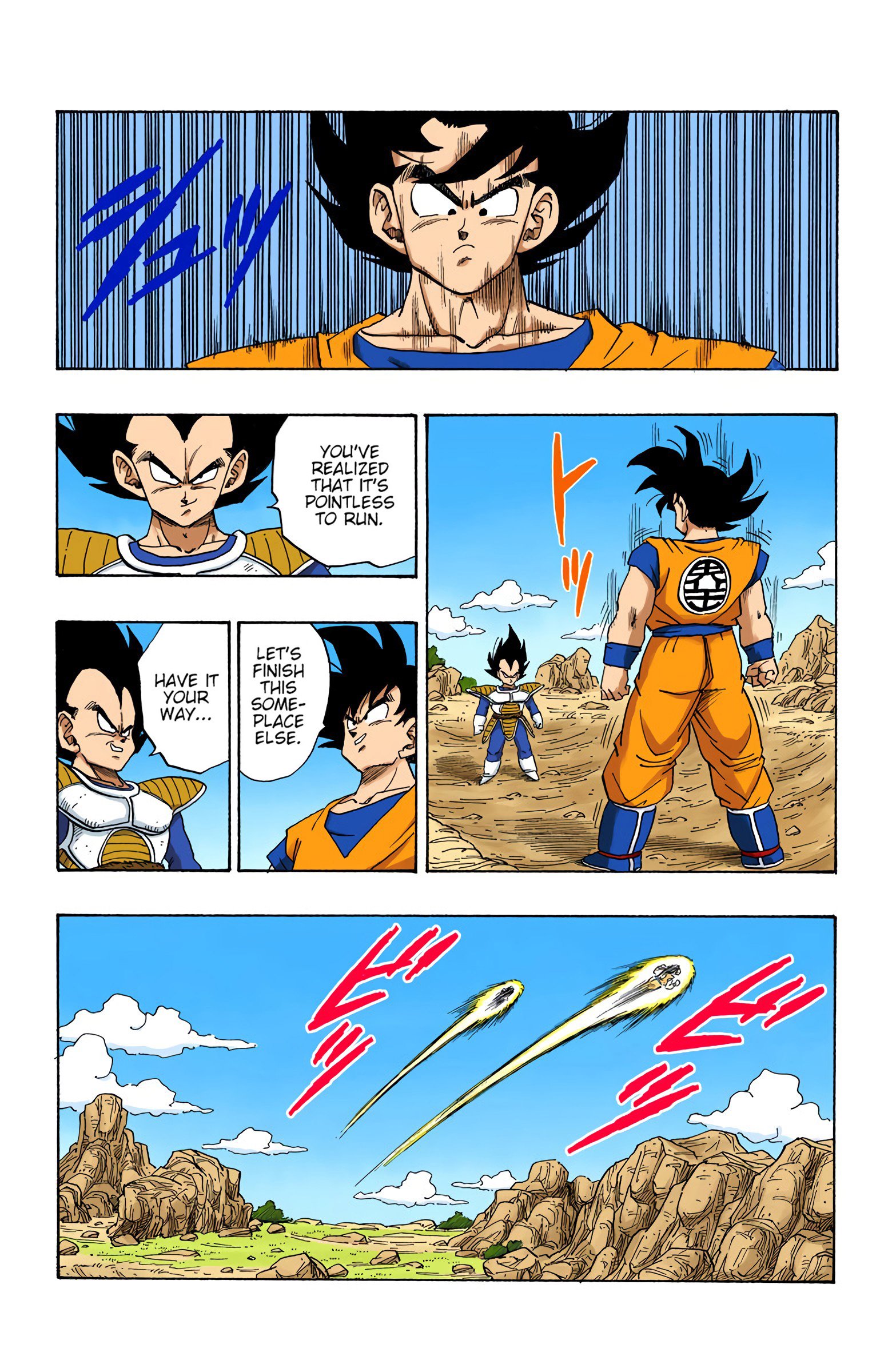 DBZ Saiyan Saga Colored Manga